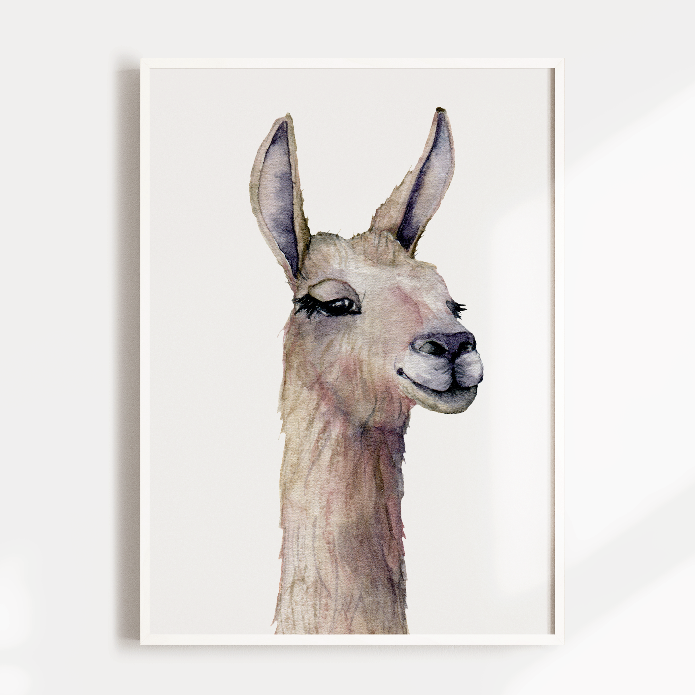 Llama Nursery Wall Art Print
