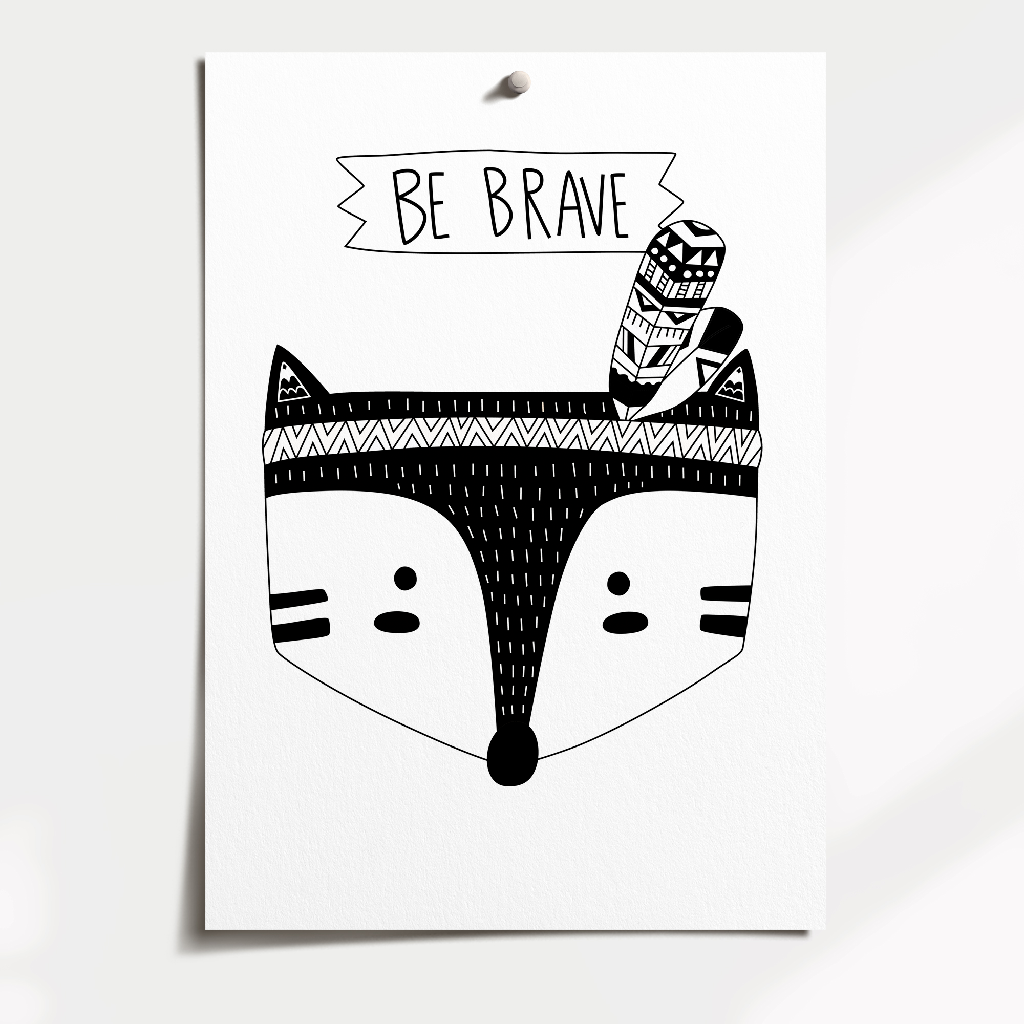 Tribal Bunny, Fox & Bear Prints