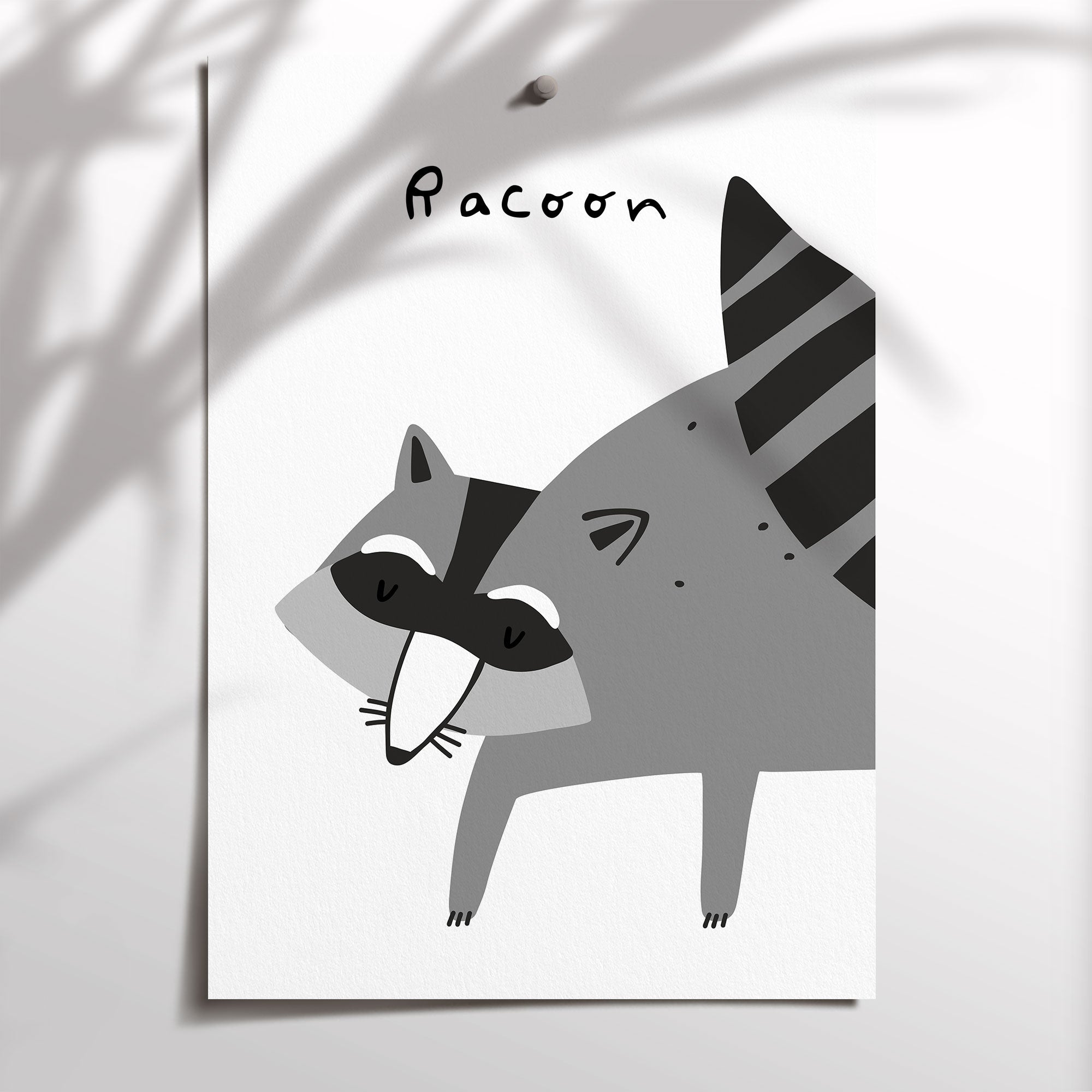 Racoon Print