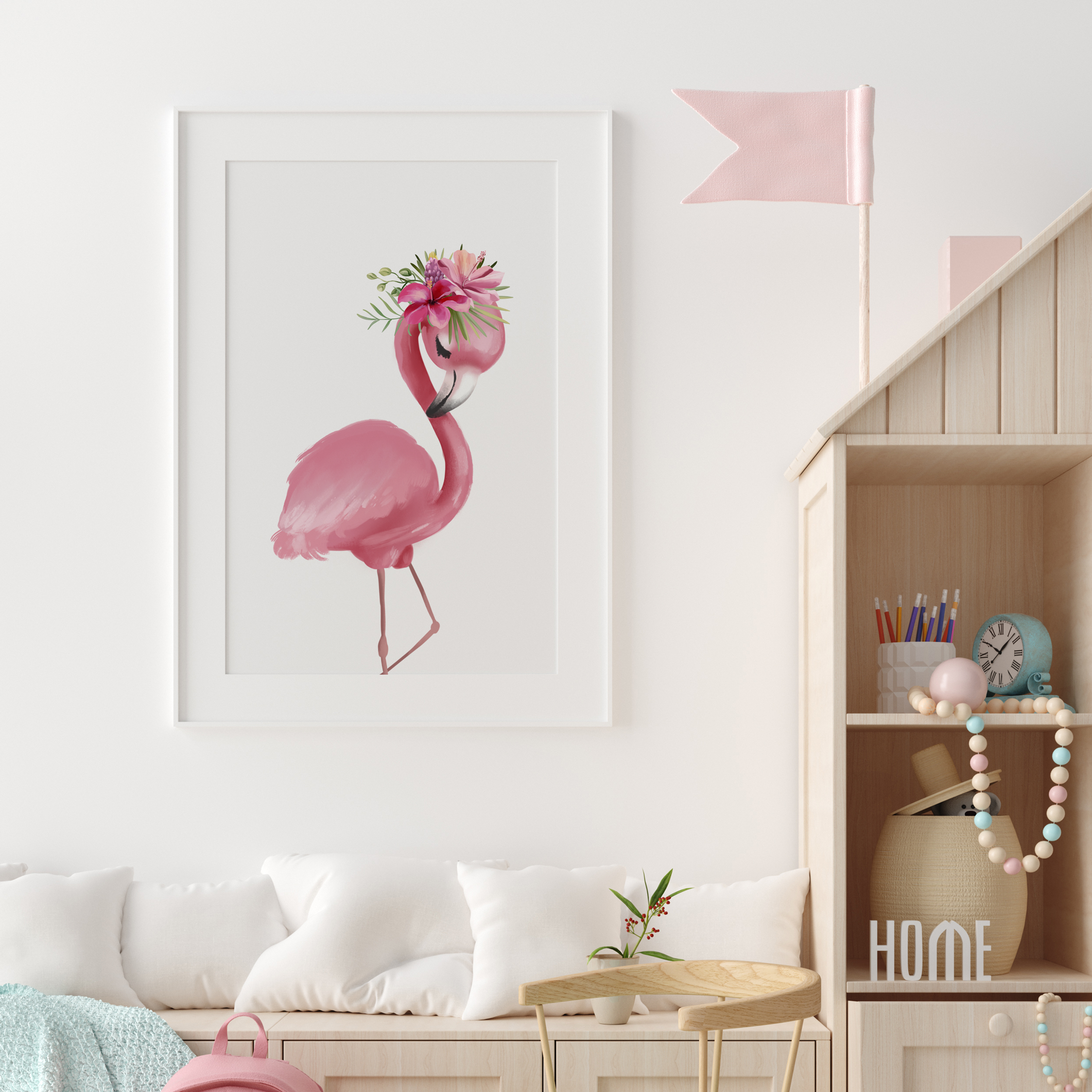 Tropical Flamingo Print