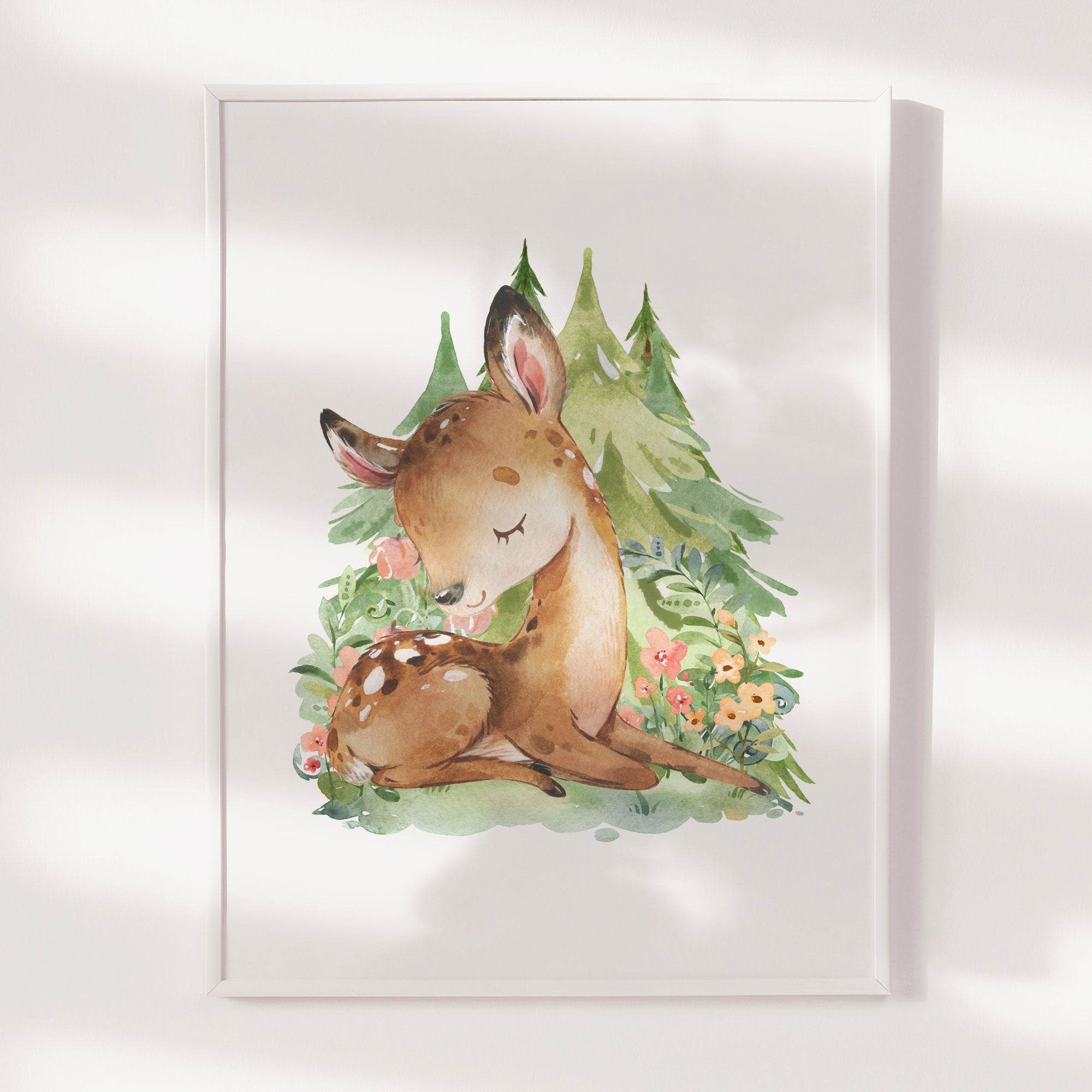 Woodland Deer Print