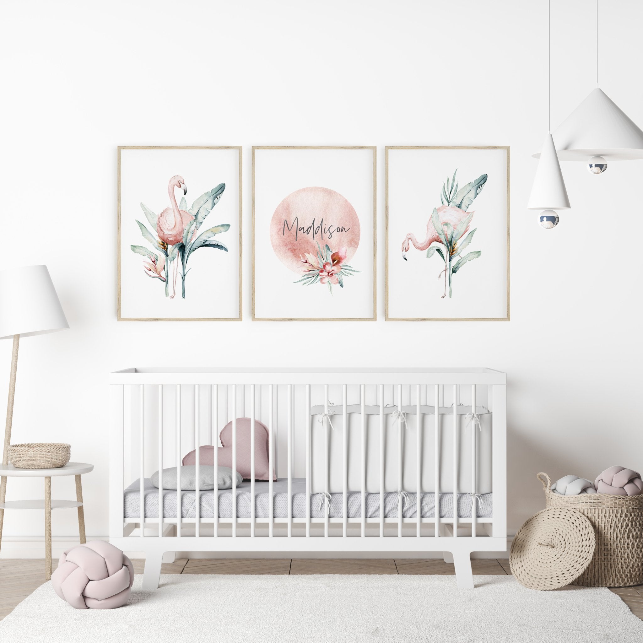 African Flamingos & Name Prints