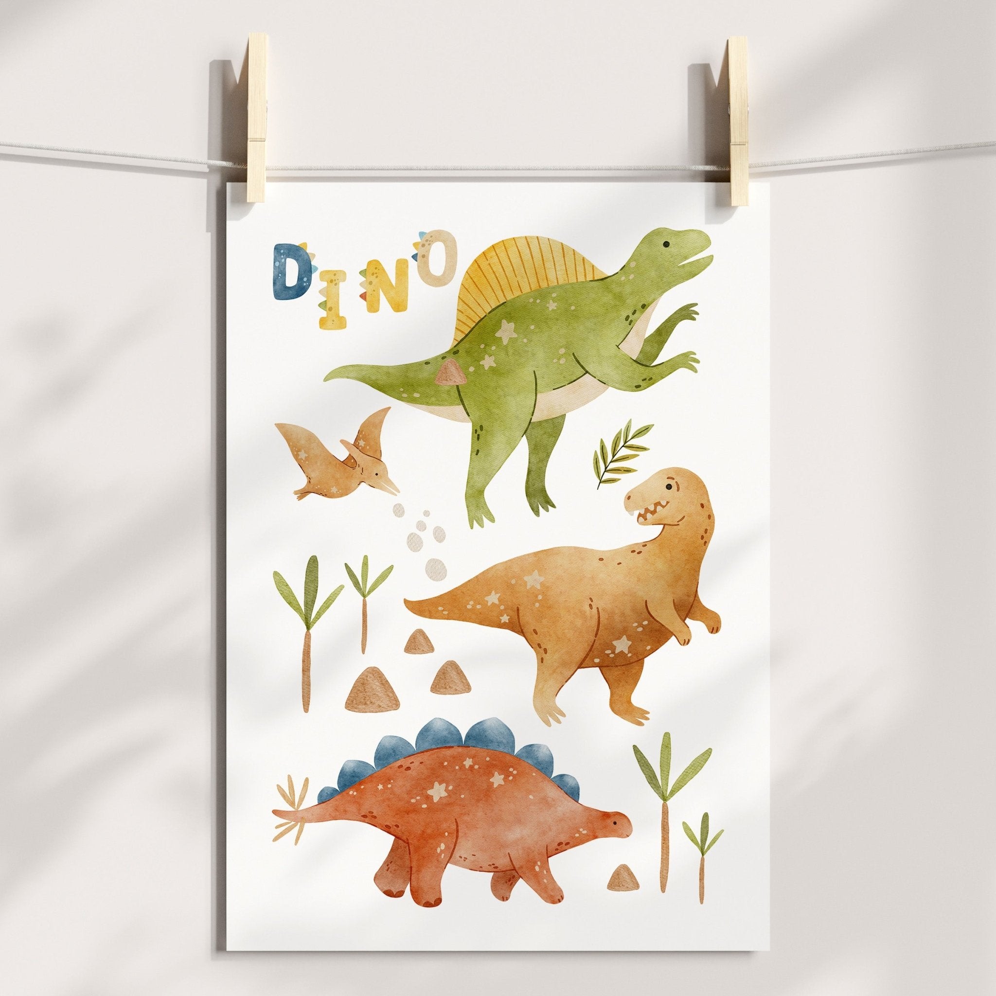 Alphabet & Dinosaur Prints