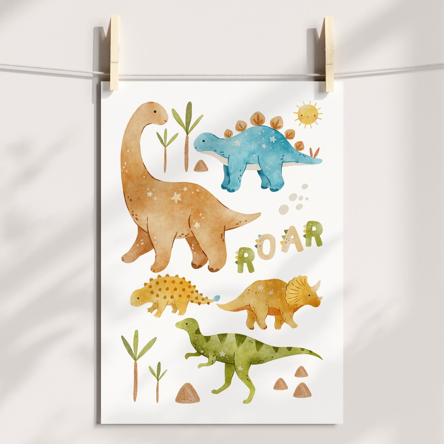 Alphabet & Dinosaur Prints