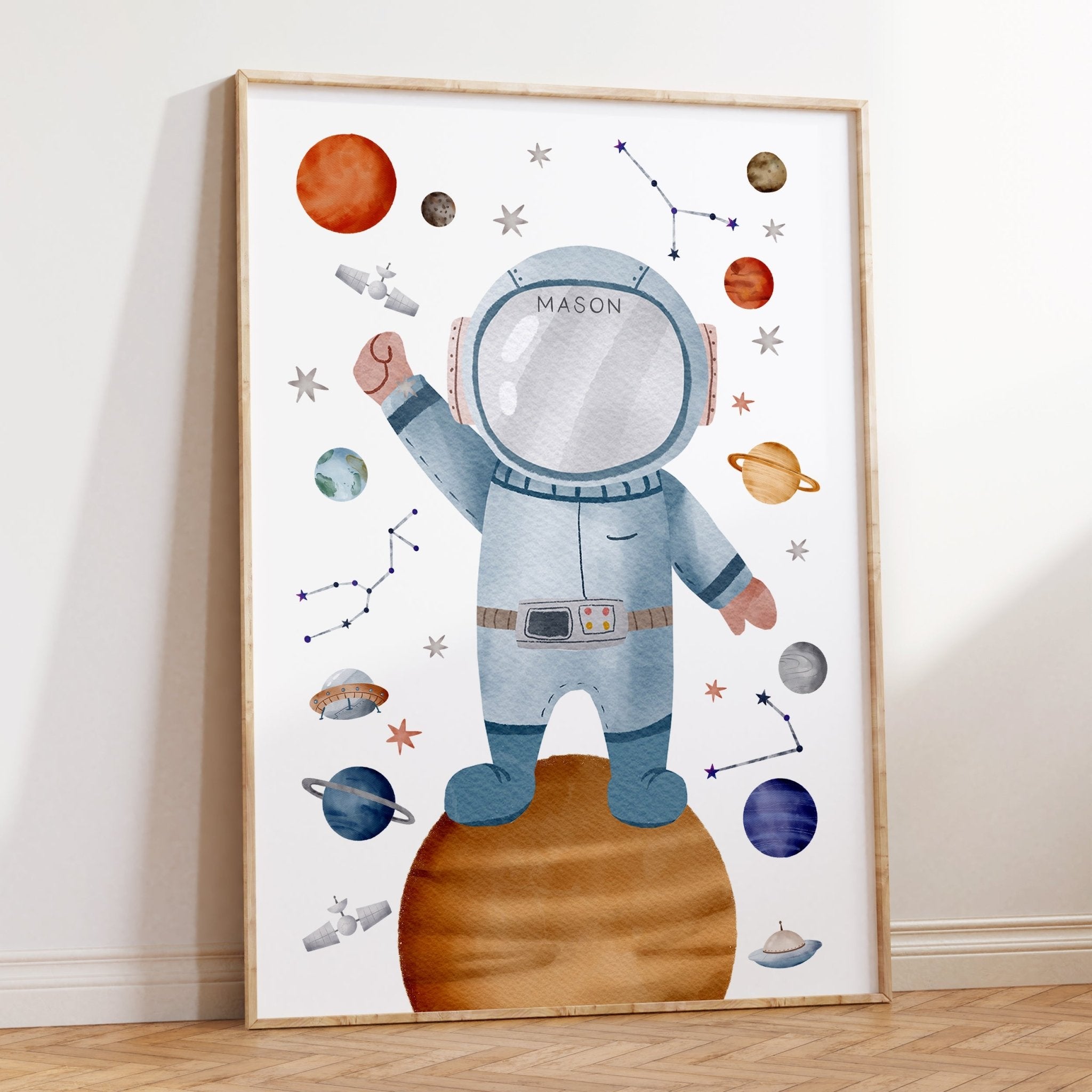 Astronaut Name Print