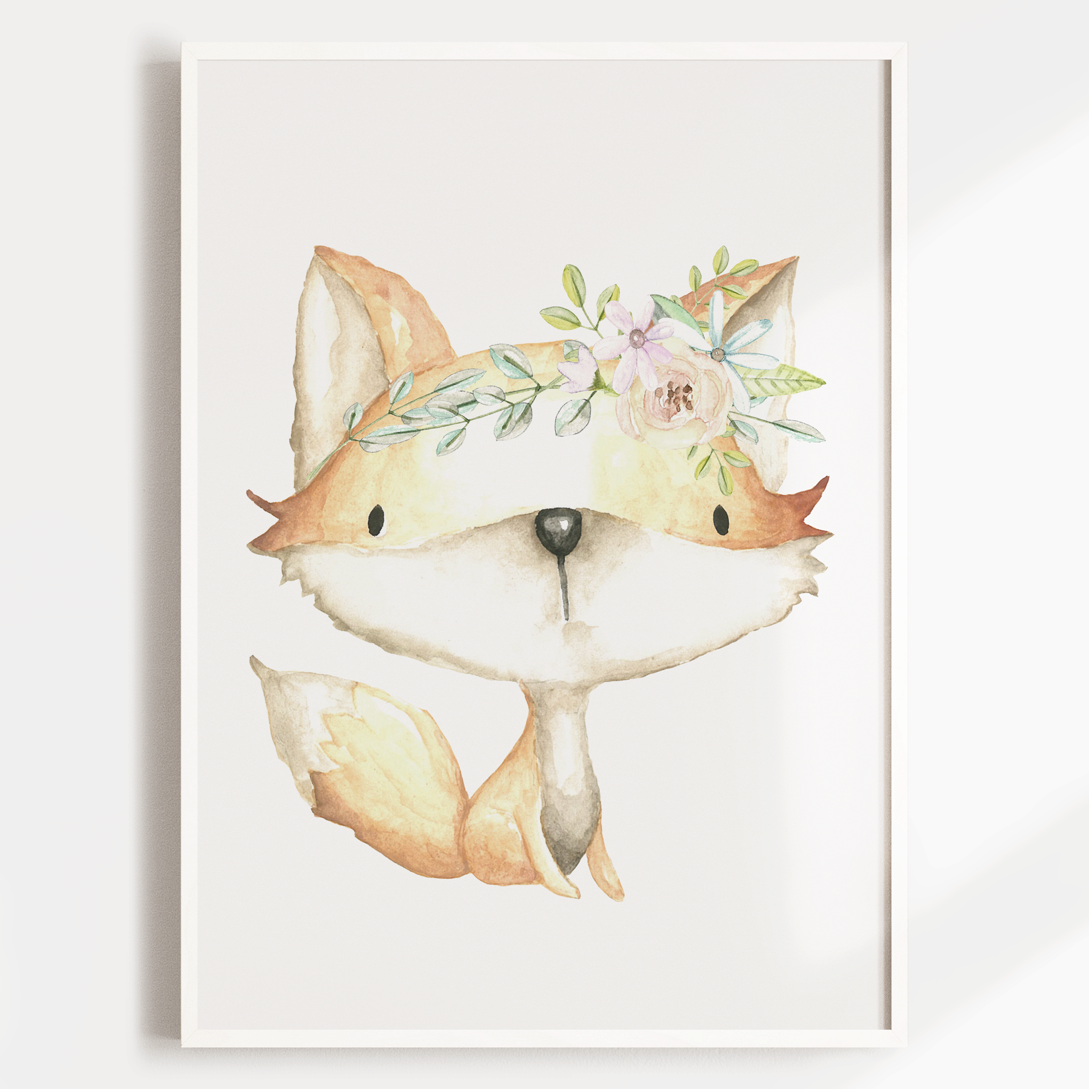 Woodland Fox, Deer & Name Prints