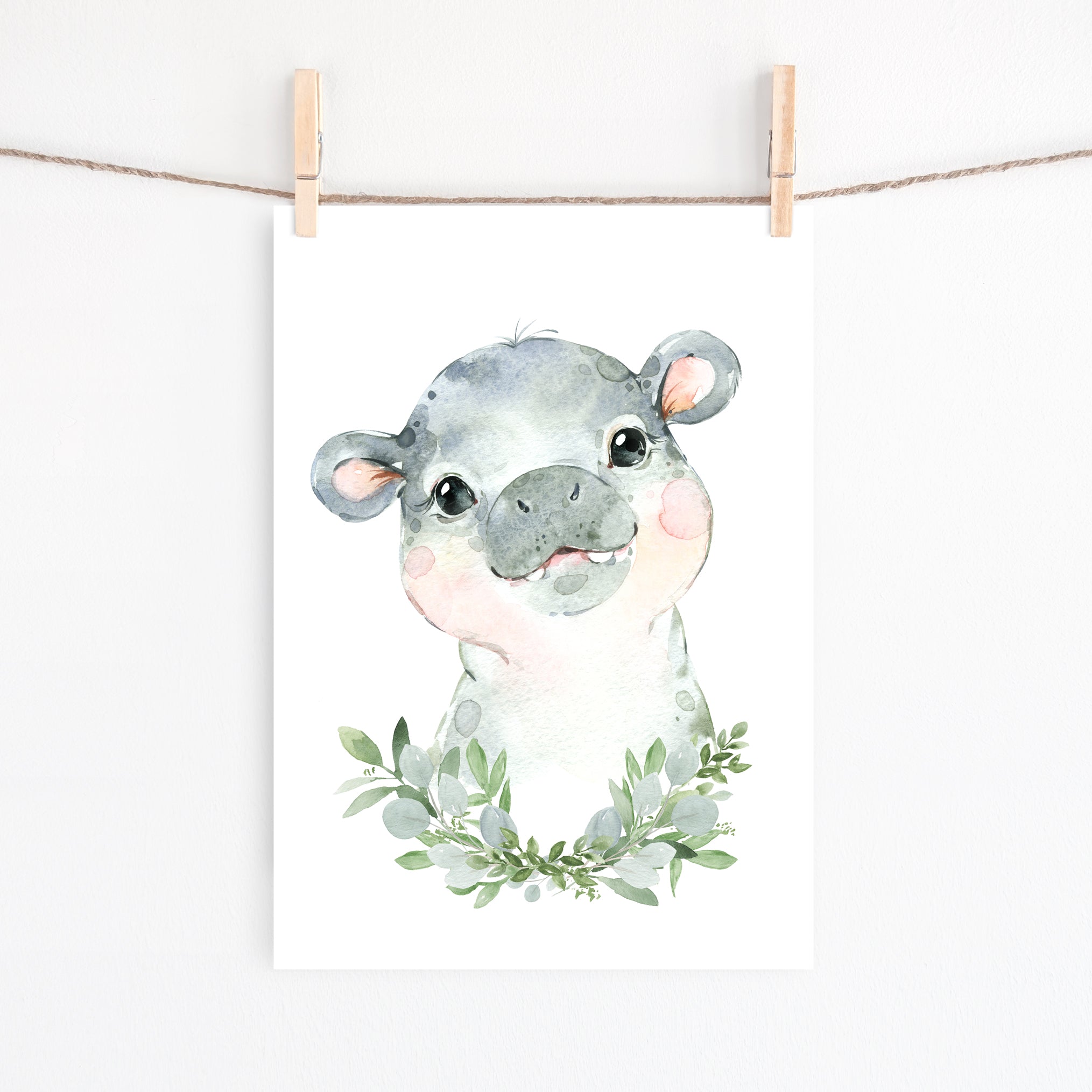 Baby Hippo Print