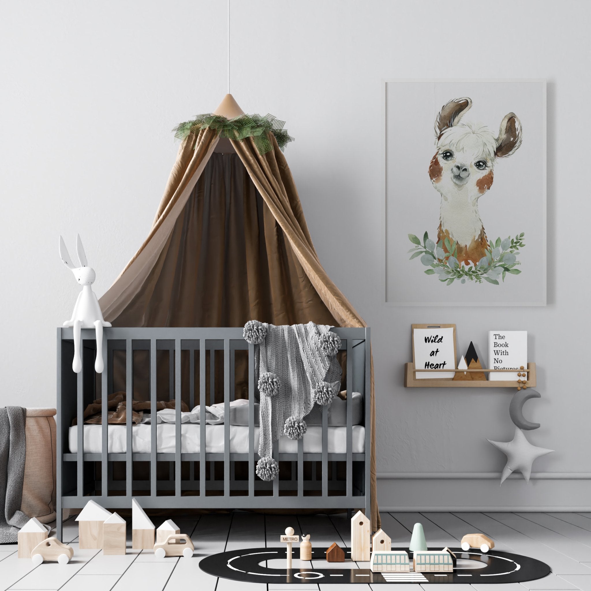 Baby Llama Print
