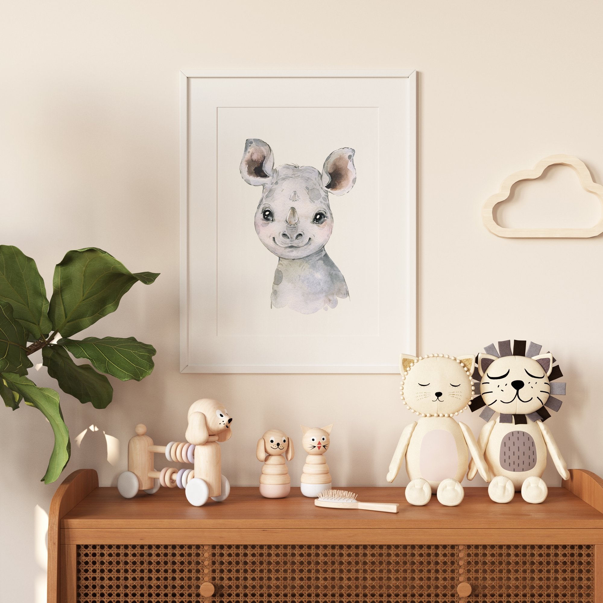 Baby Rhino Print