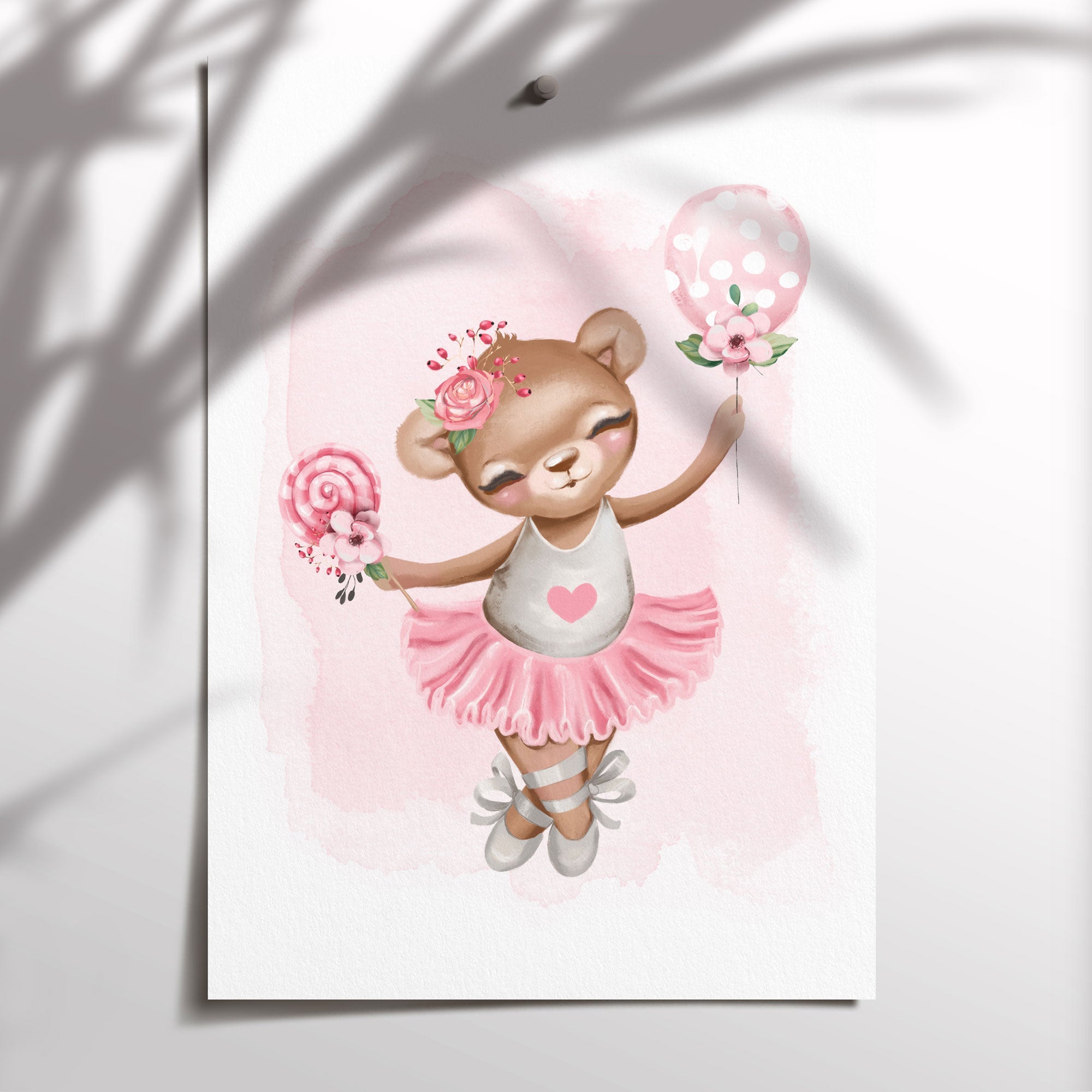 Ballerina Bear Print