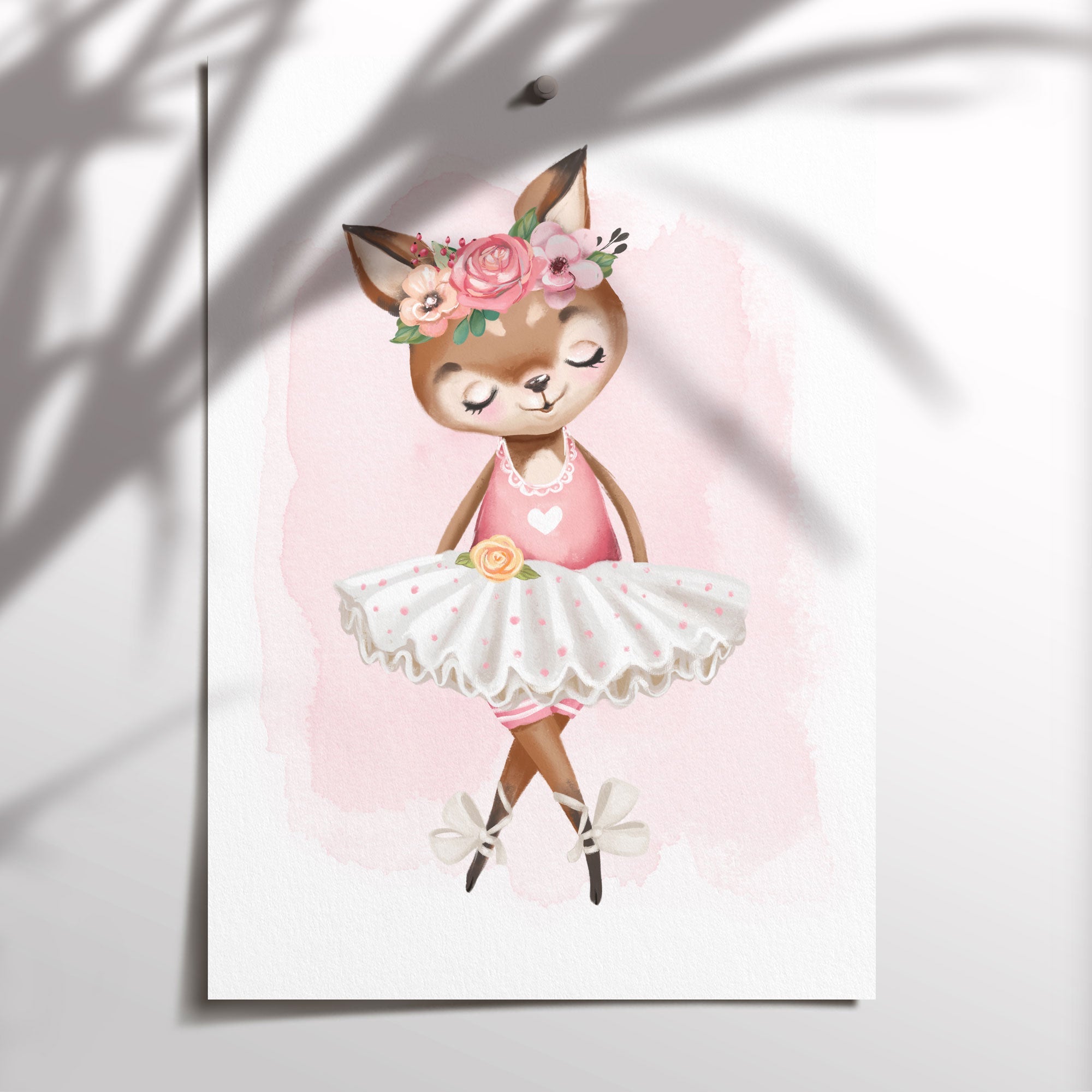 Ballerina Deer Print