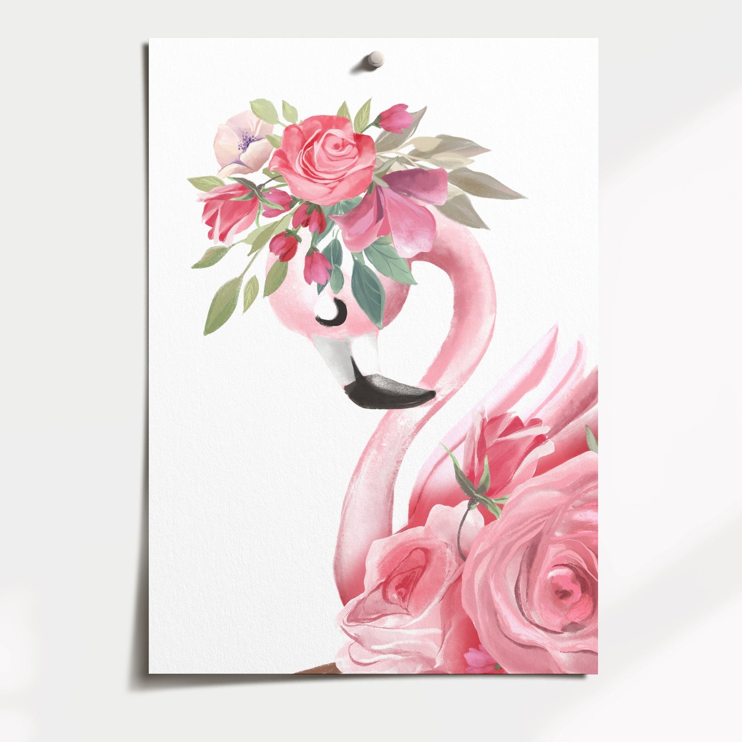 Ballerina Flamingos & Name Print