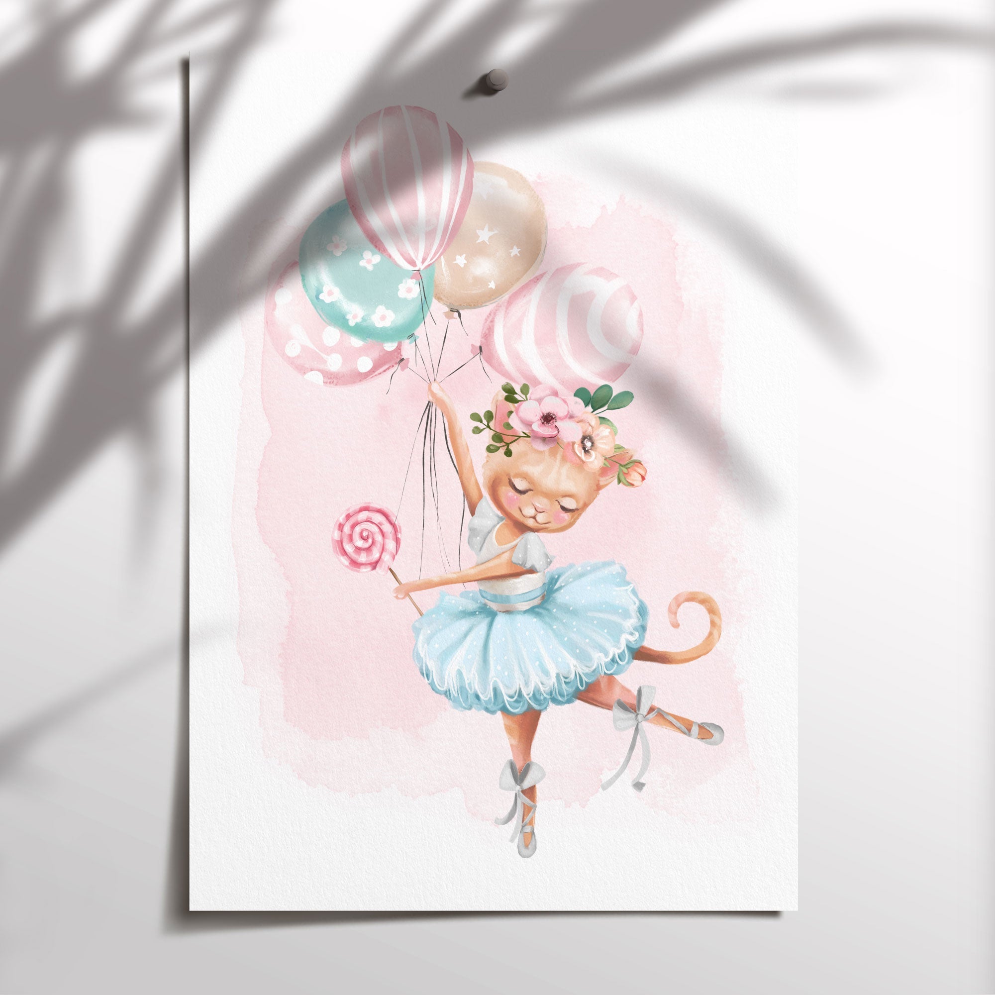 Ballerina Kitten Print
