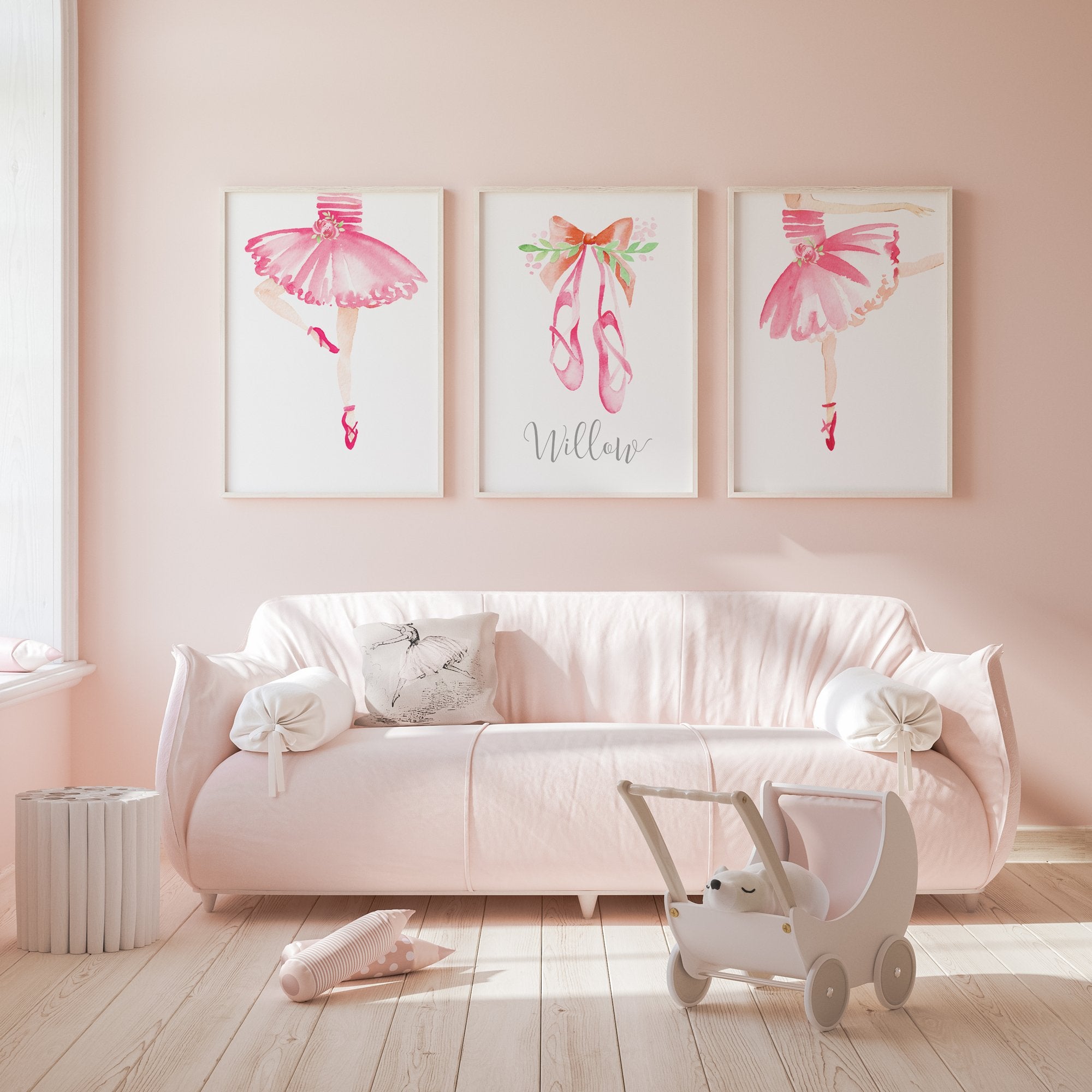 Ballerinas & Name Print