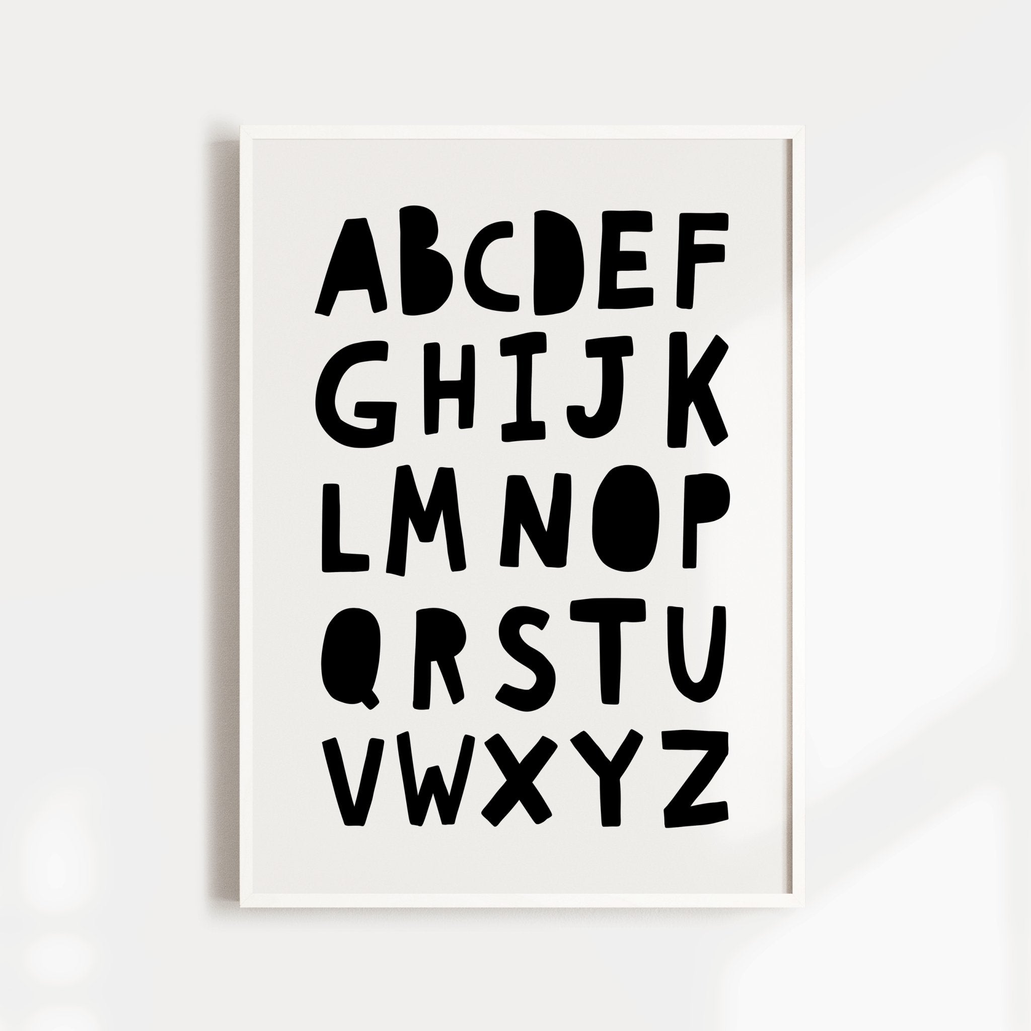 Bear, Lion & Alphabet Prints