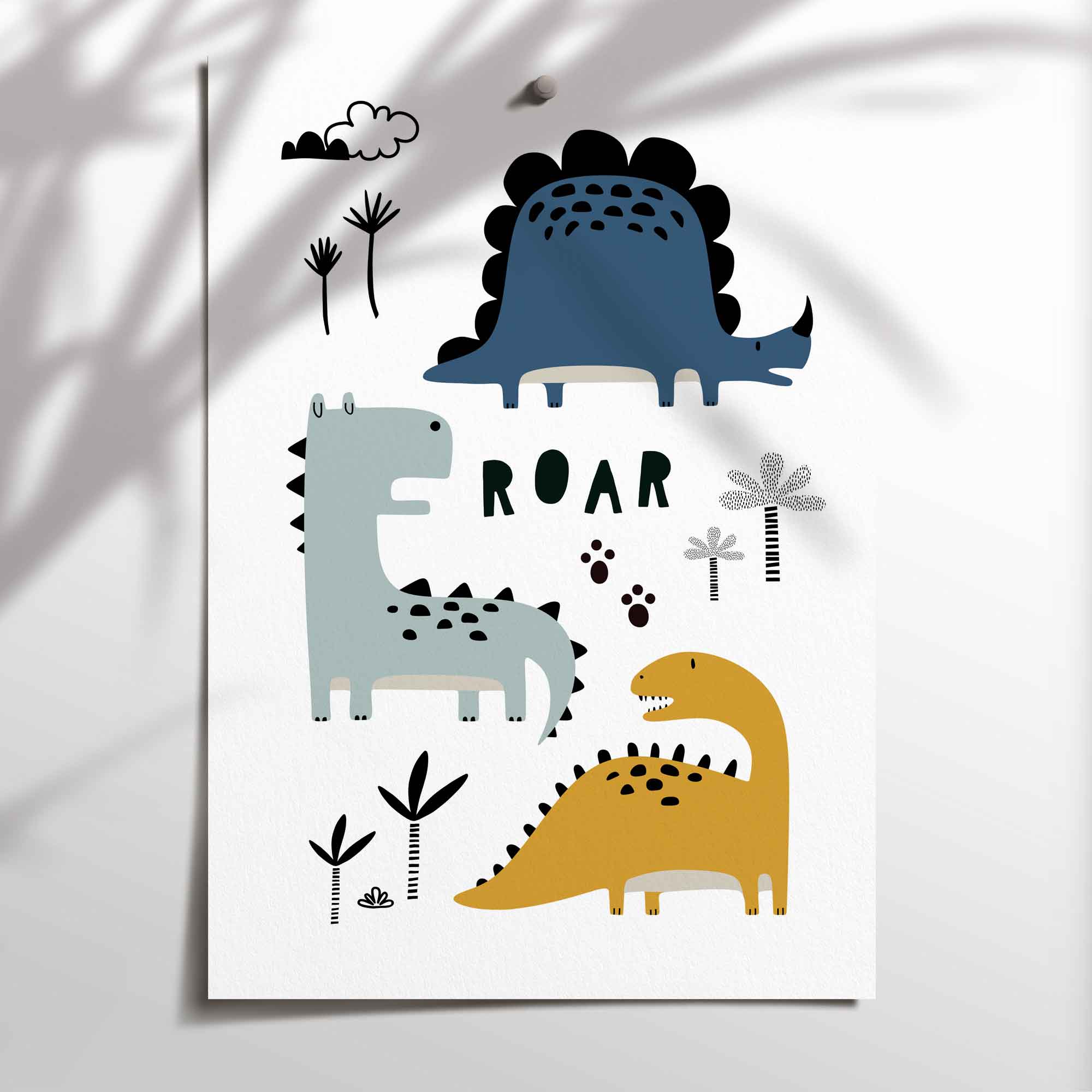 Name & Dinosaur Prints