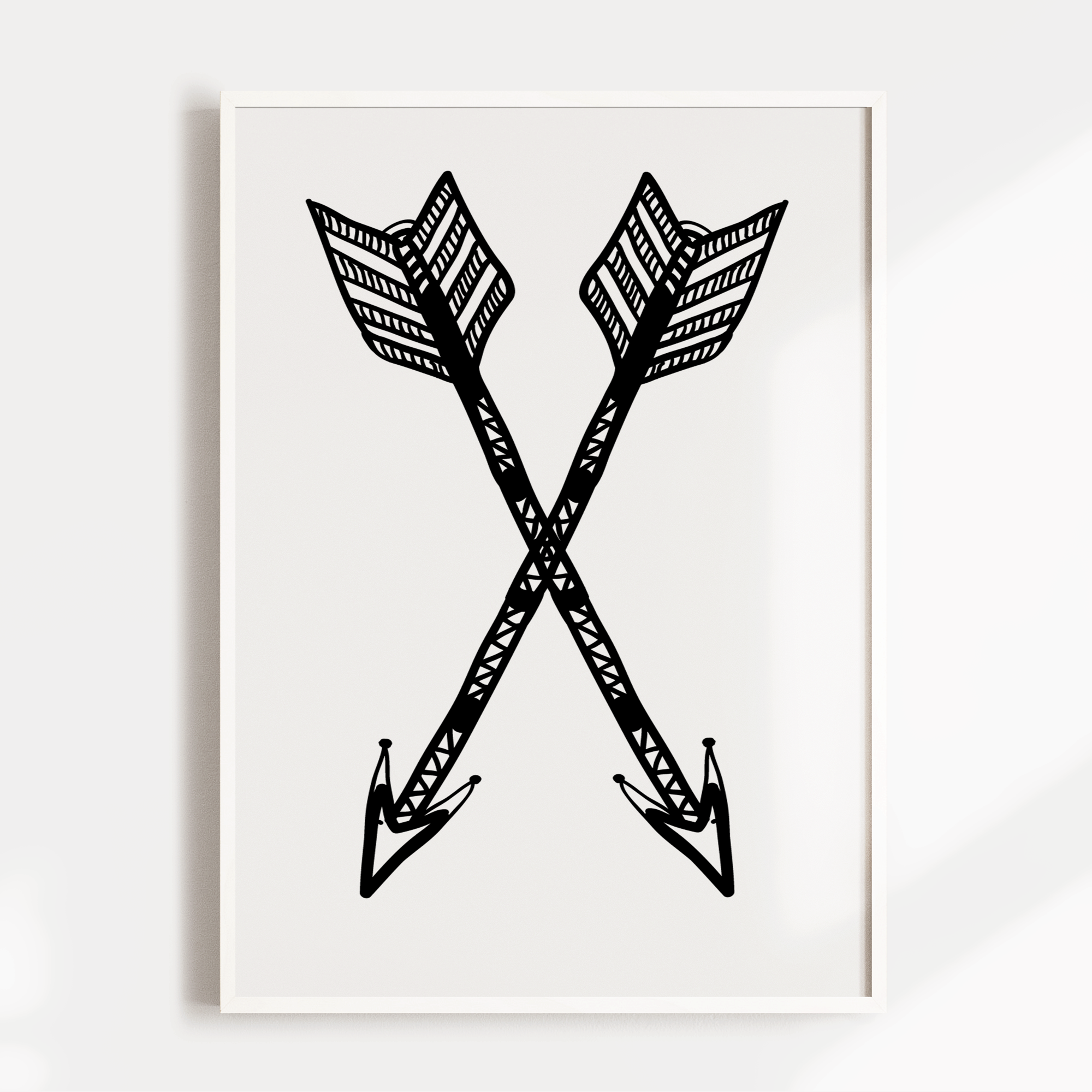 Tribal Boho Arrows Print
