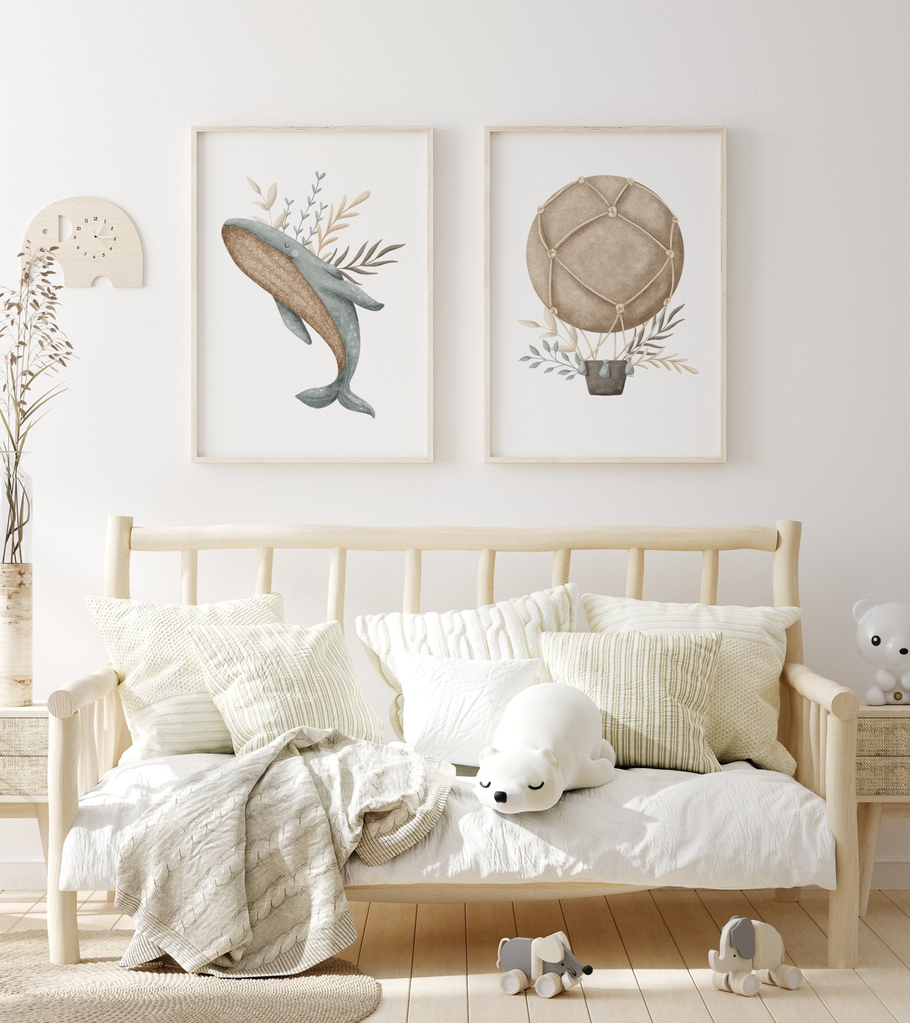 Boho Hot Air Balloon Print