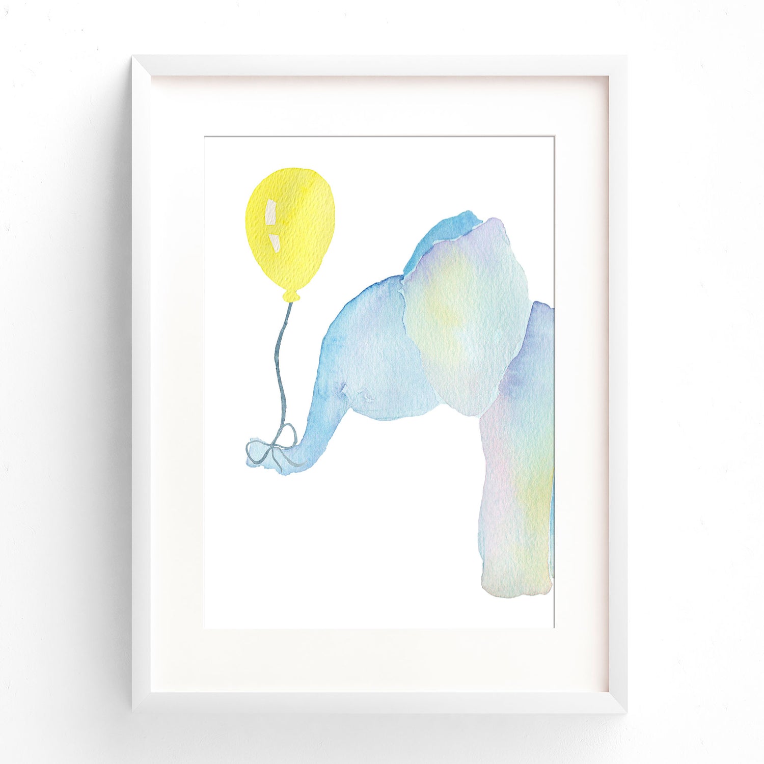 Watercolour Elephant Print