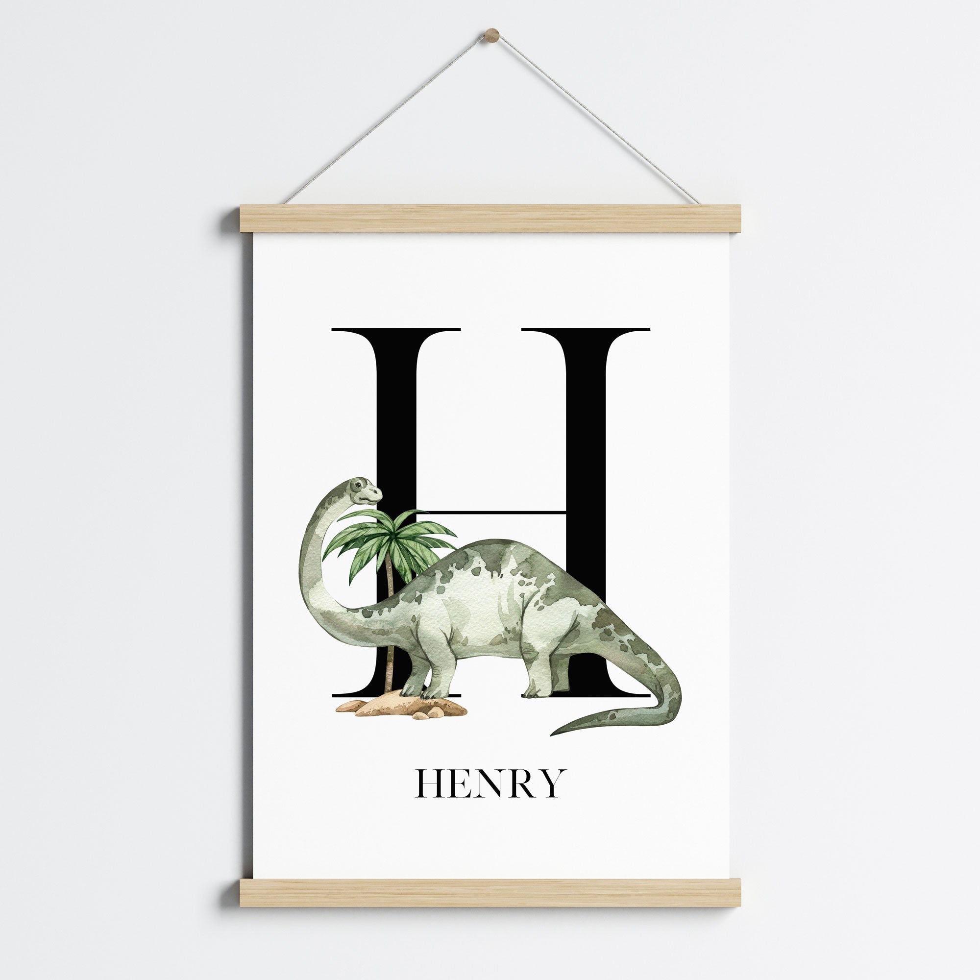 Brontosaurus Name Print