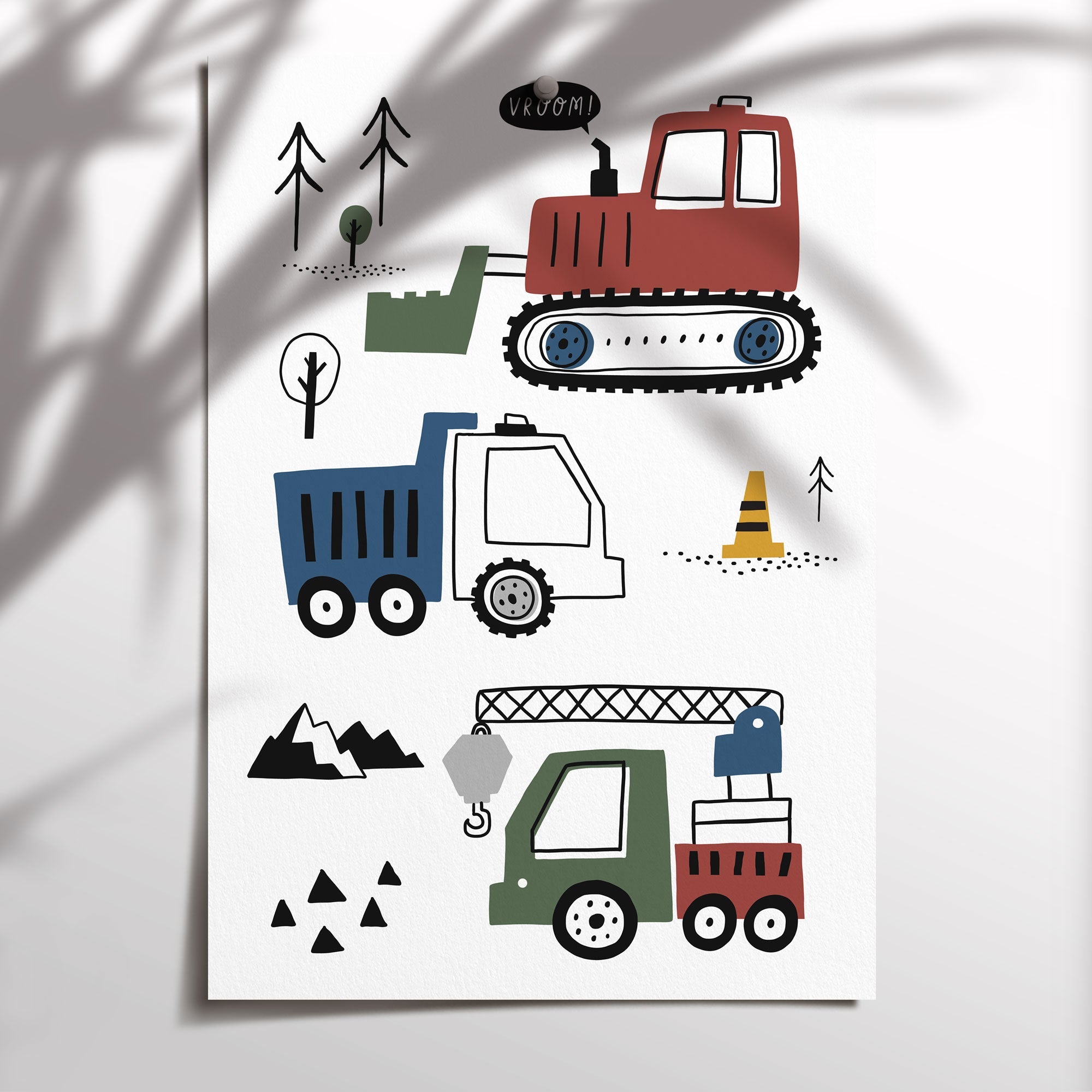 Construction Vehicles & Name Prints