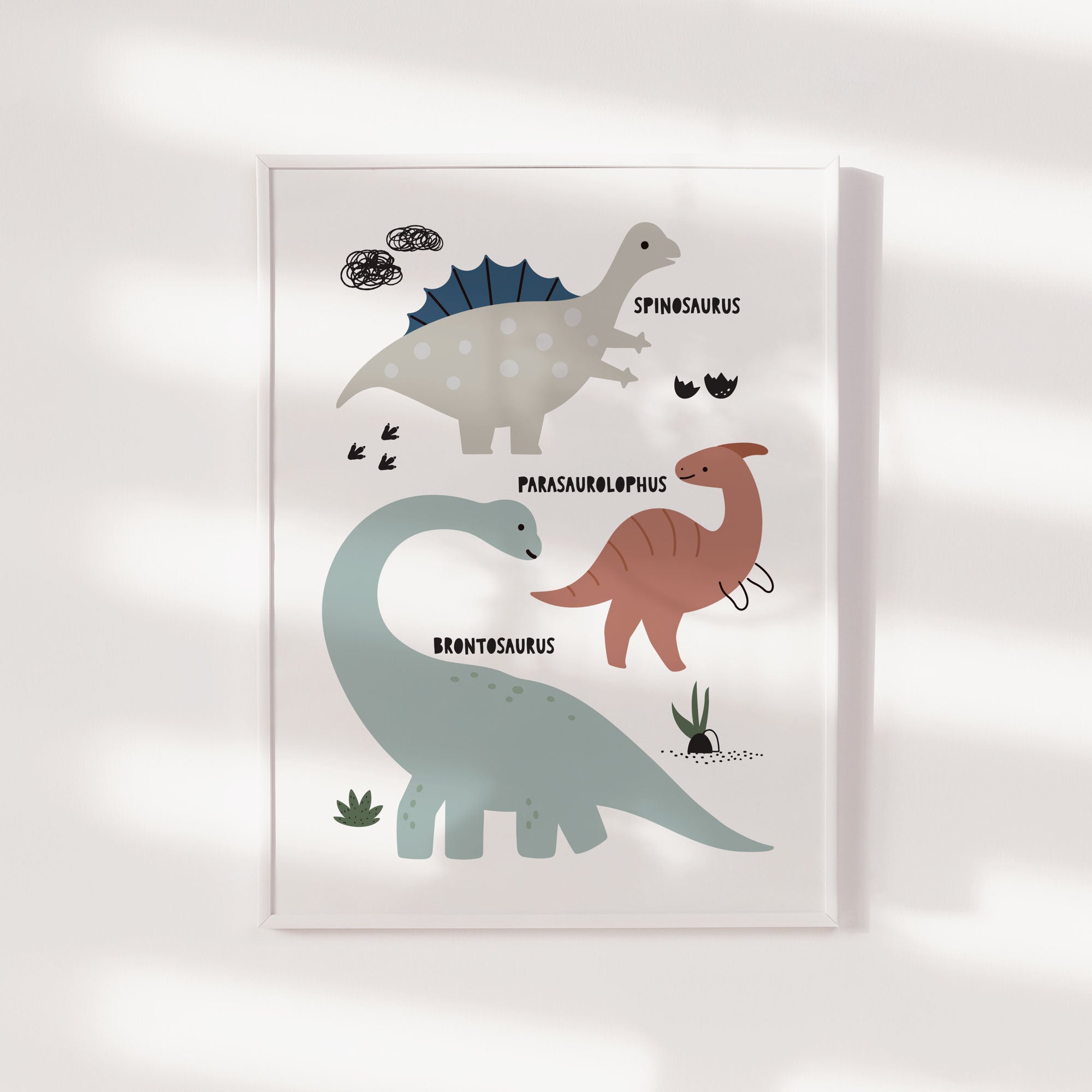 Dinosaur Chart Print