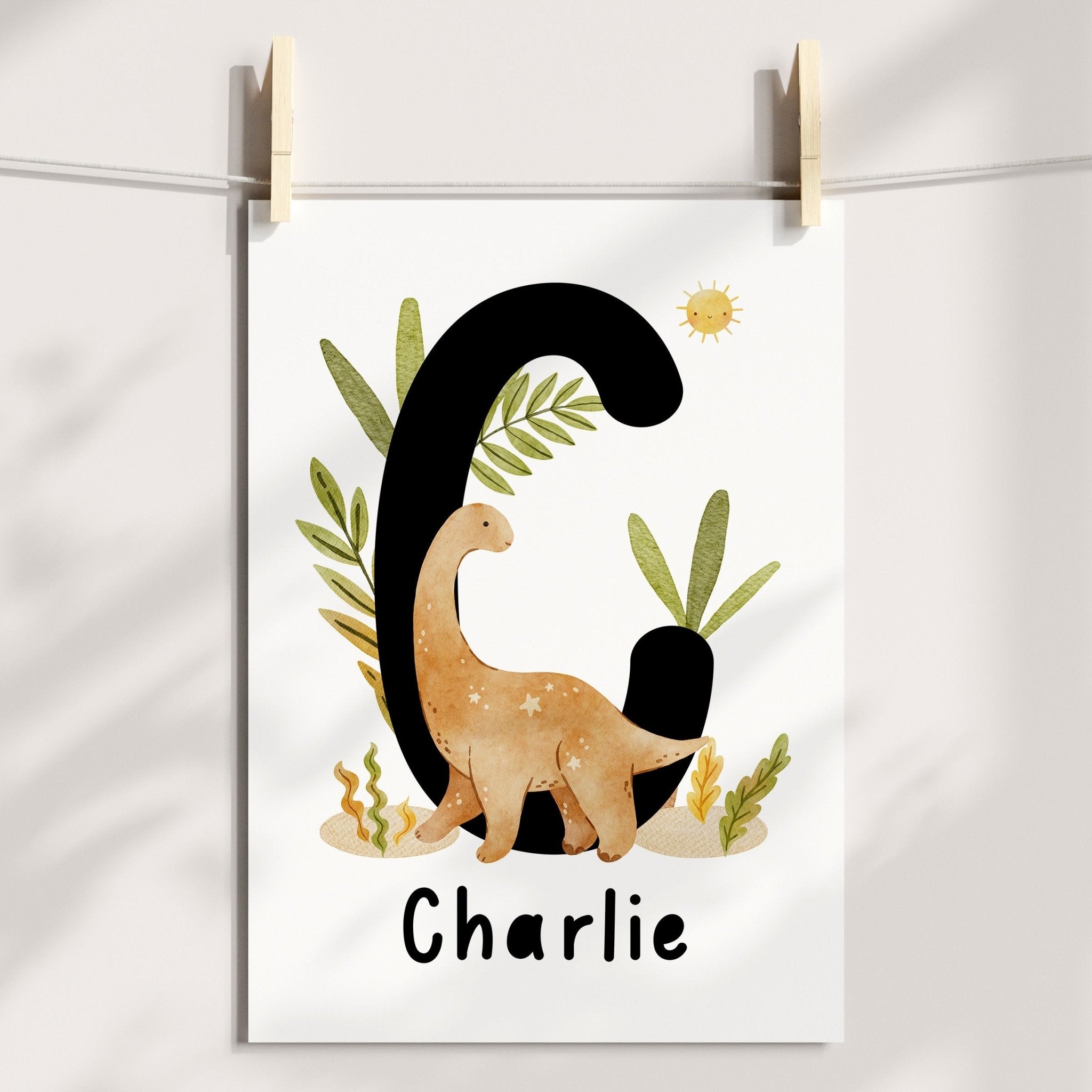 Dinosaur Name Print - Brontosaurus