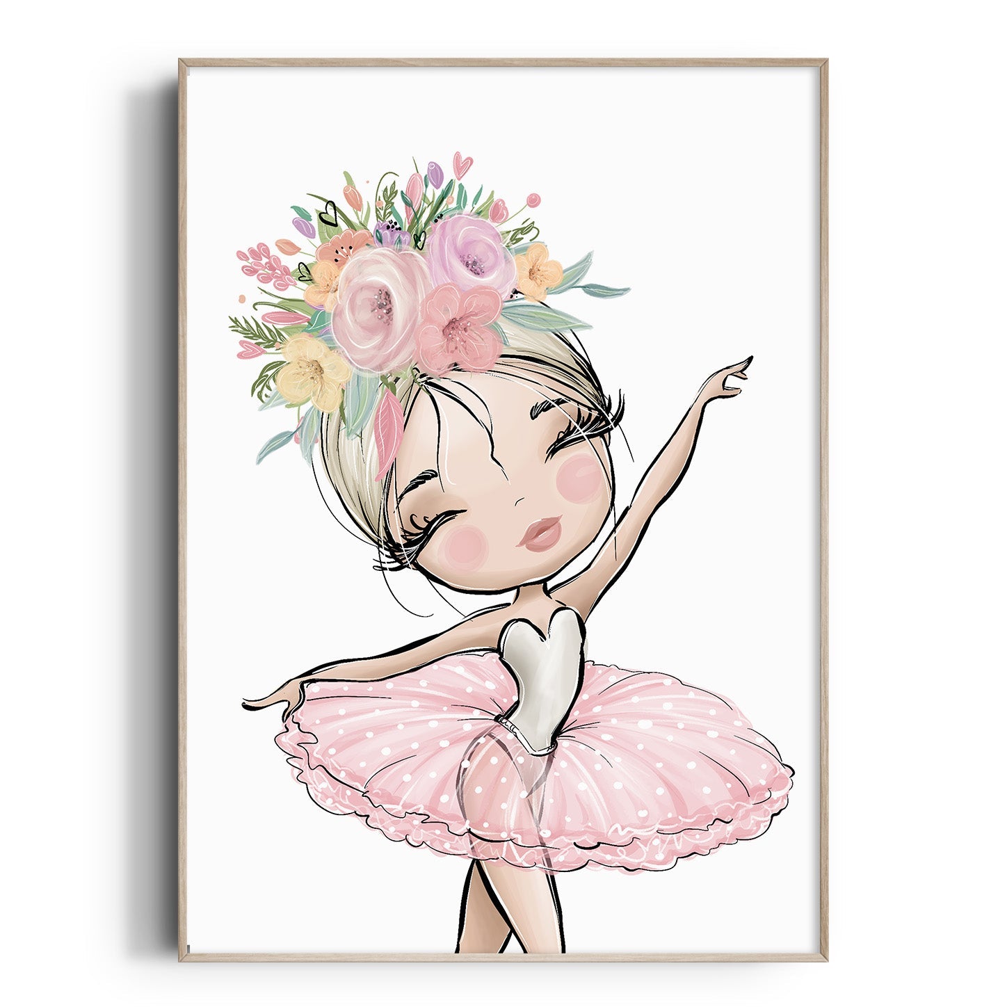 Floral Ballerina Print