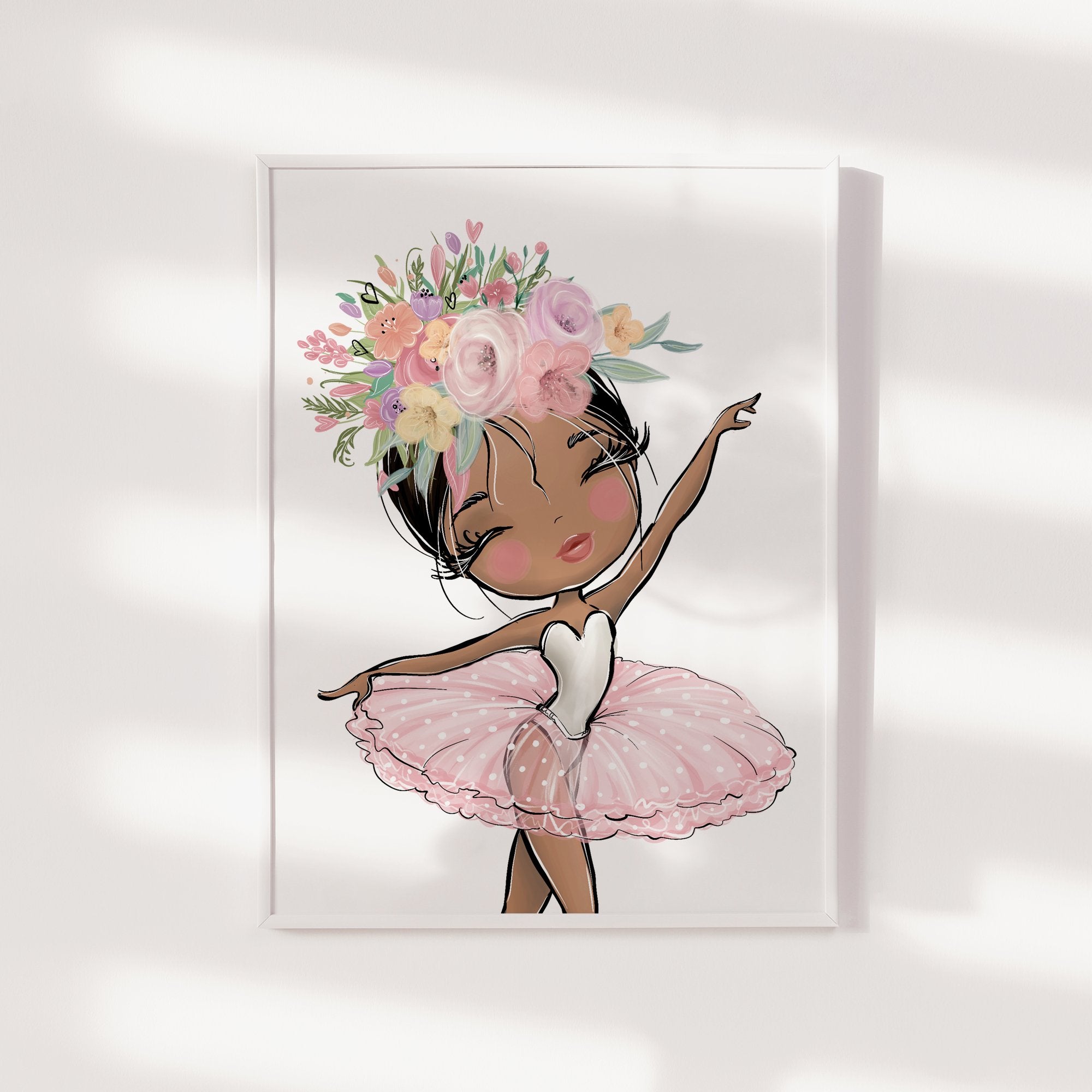 Floral Ballerina Print