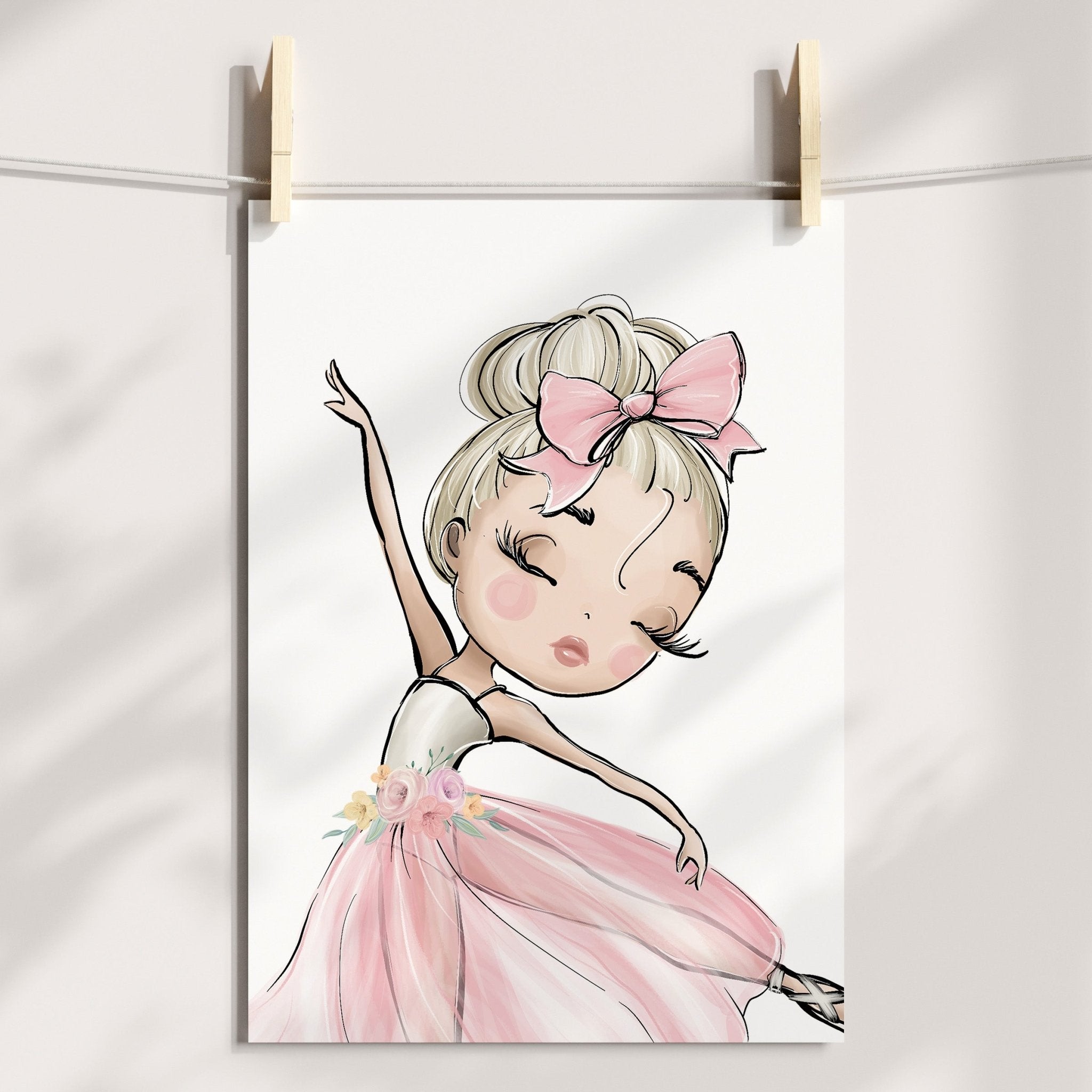 Floral Ballerinas & Name Prints