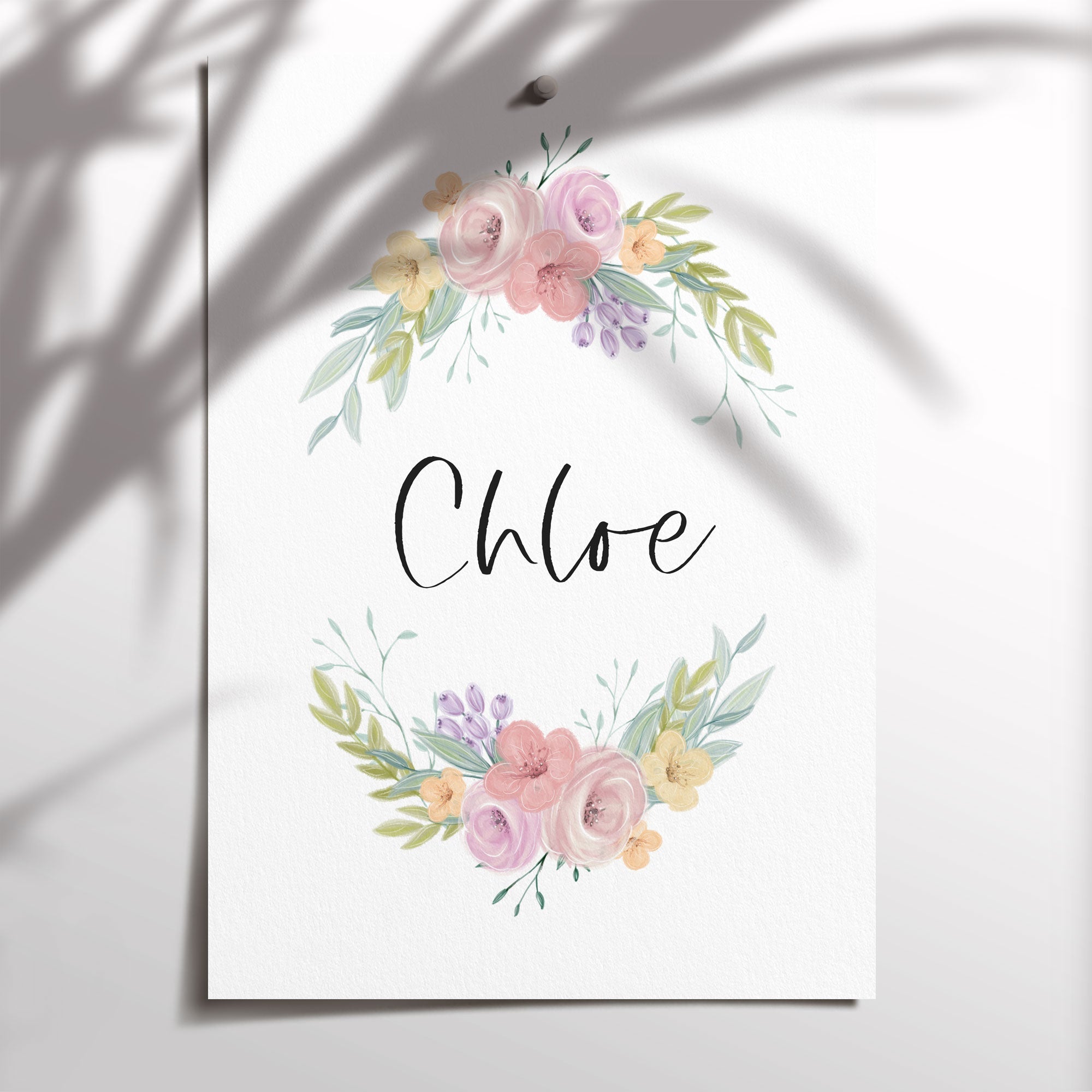 Floral Ballerinas & Name Prints