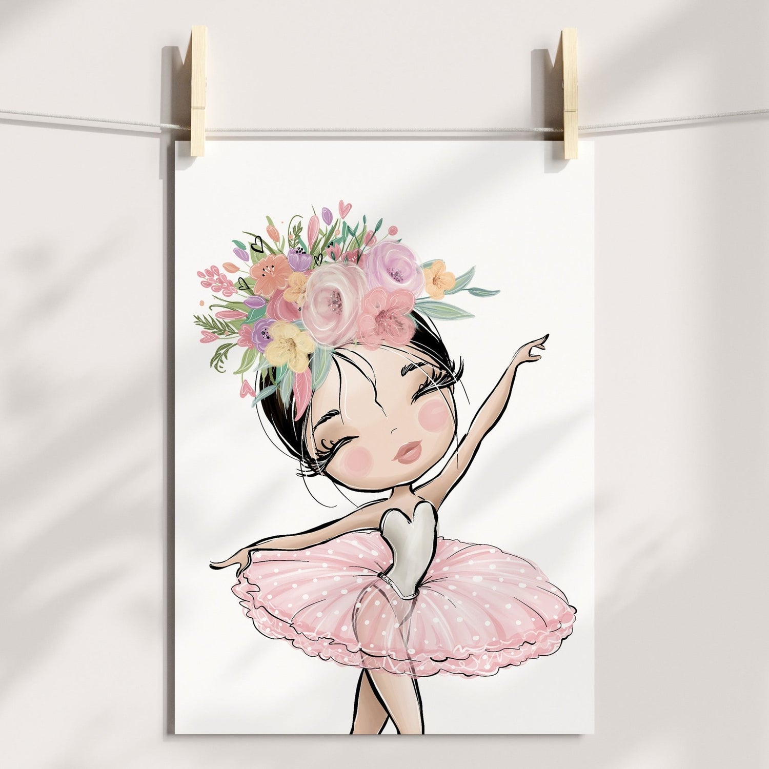 Floral Ballerinas & Name Prints