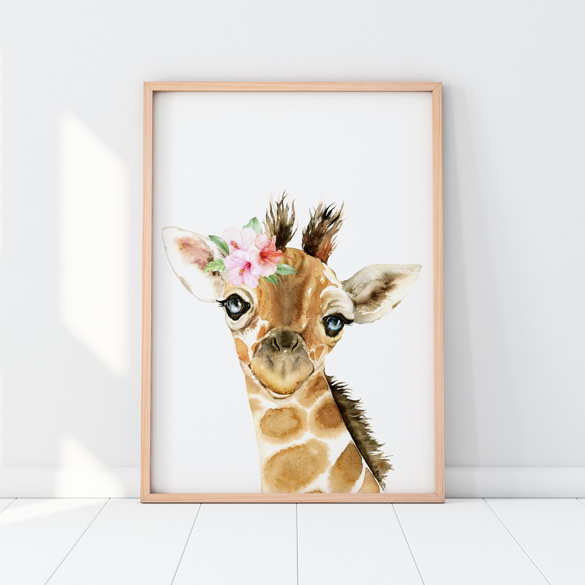 Floral Giraffe Print