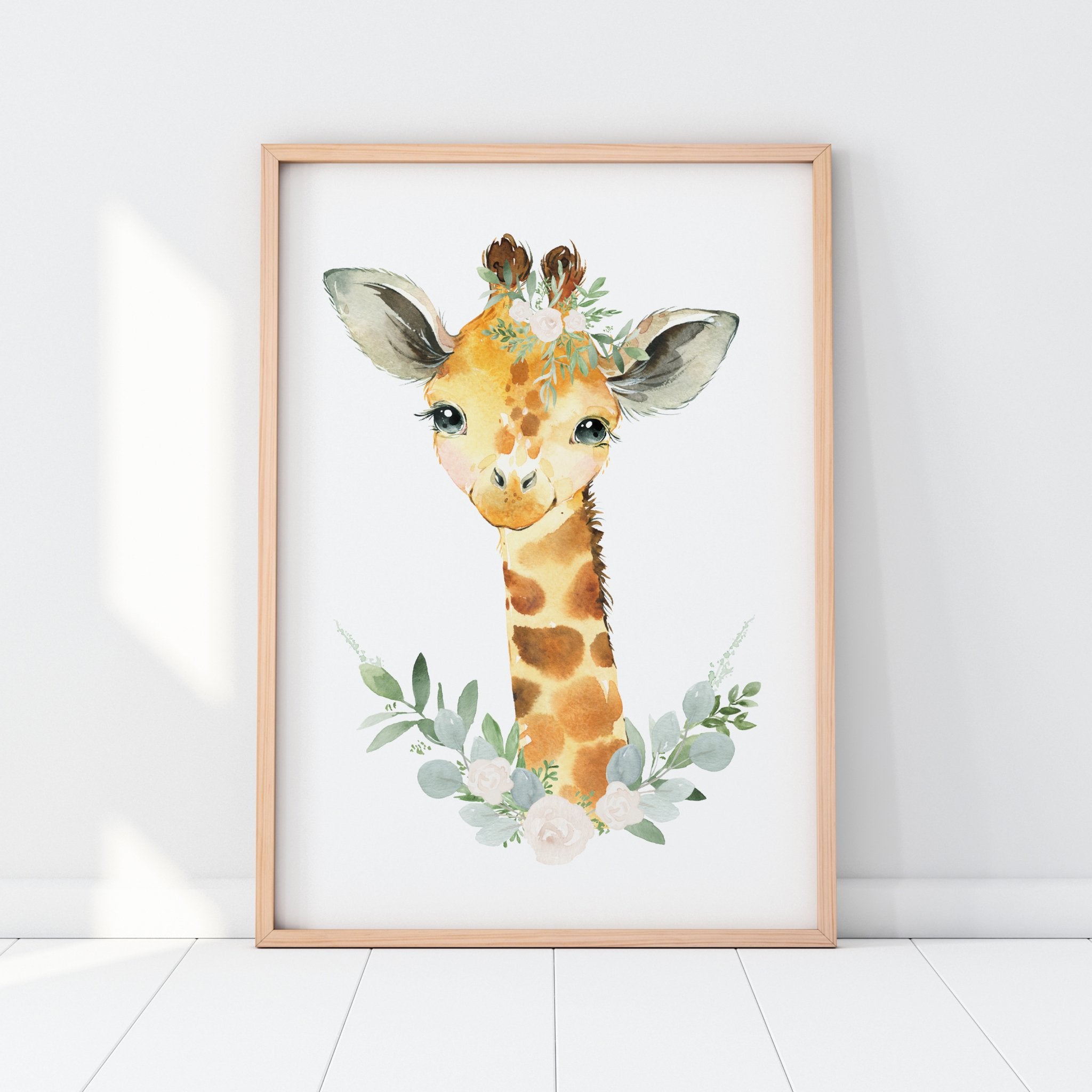 Floral Giraffe Print