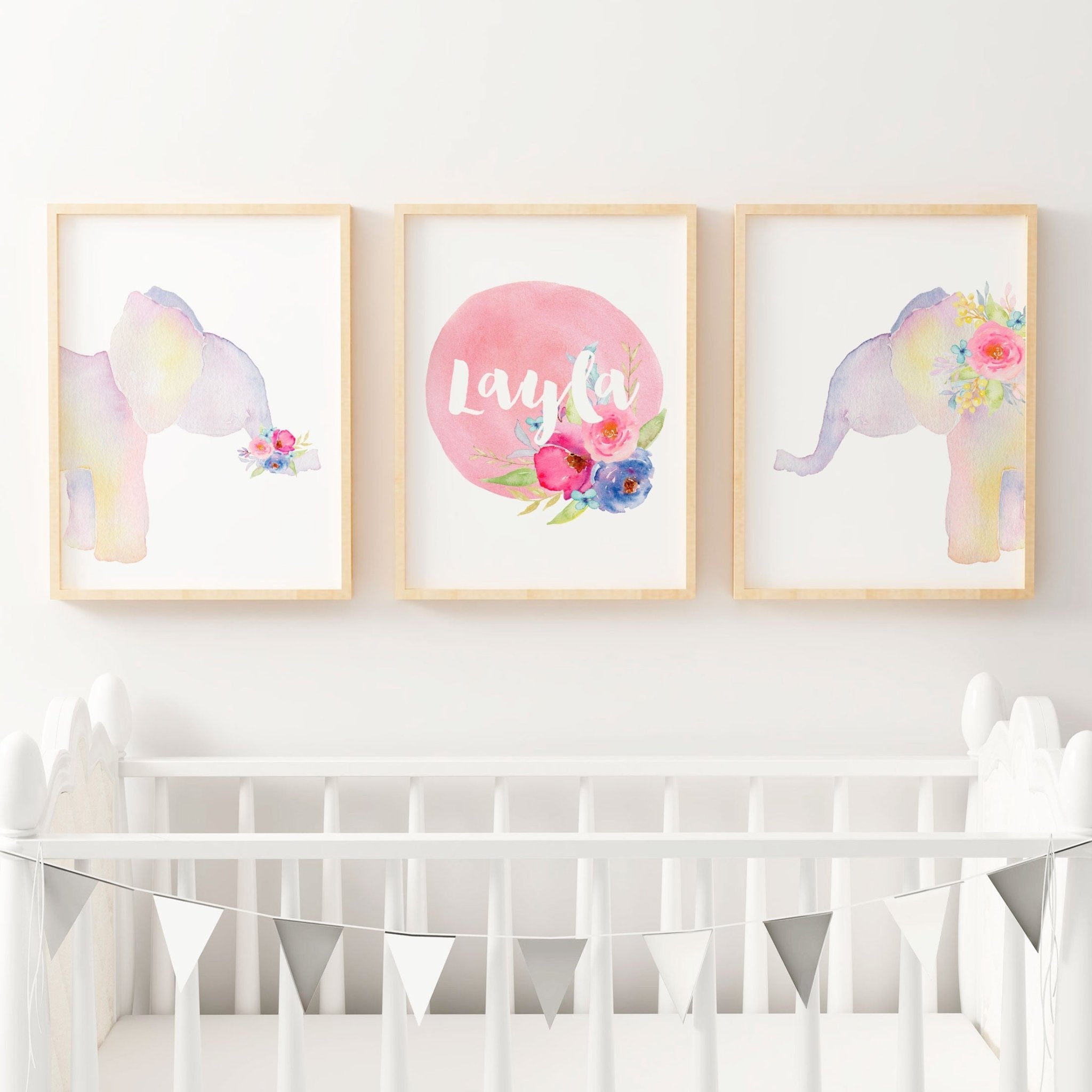 Baby girl cheap bedroom prints