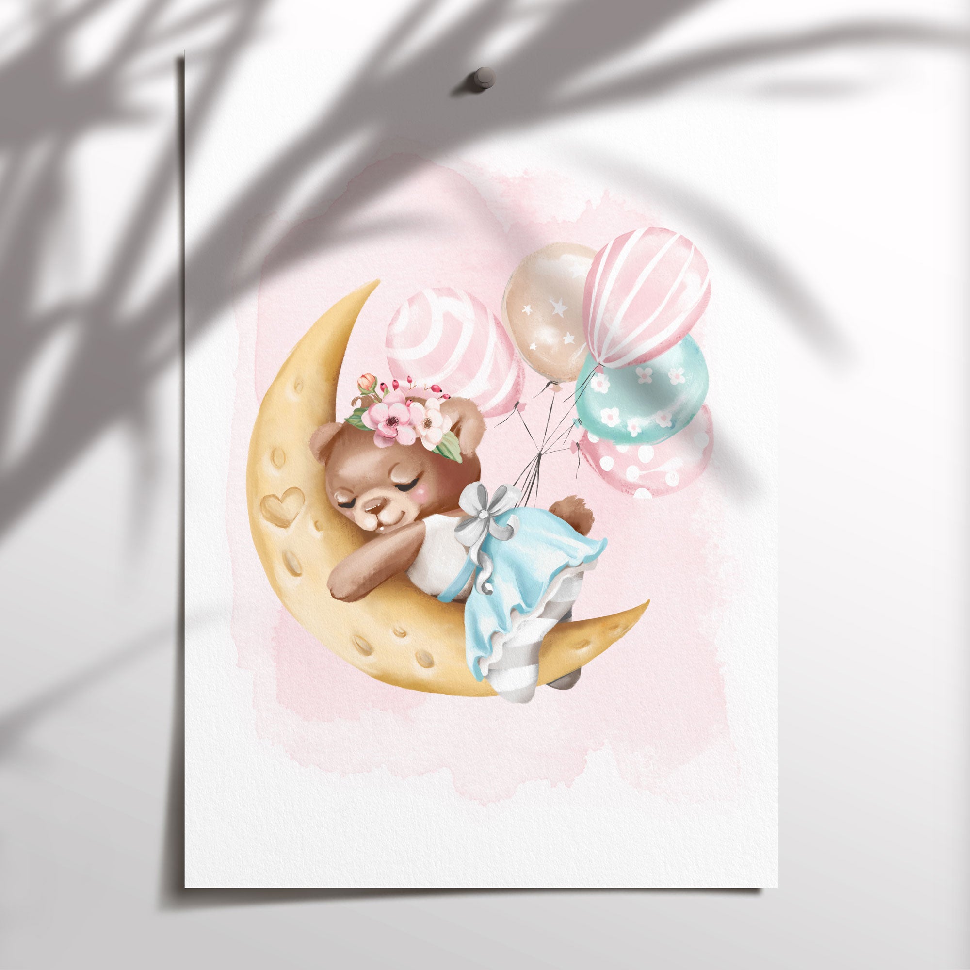 Sleeping Ballerina Bear Print