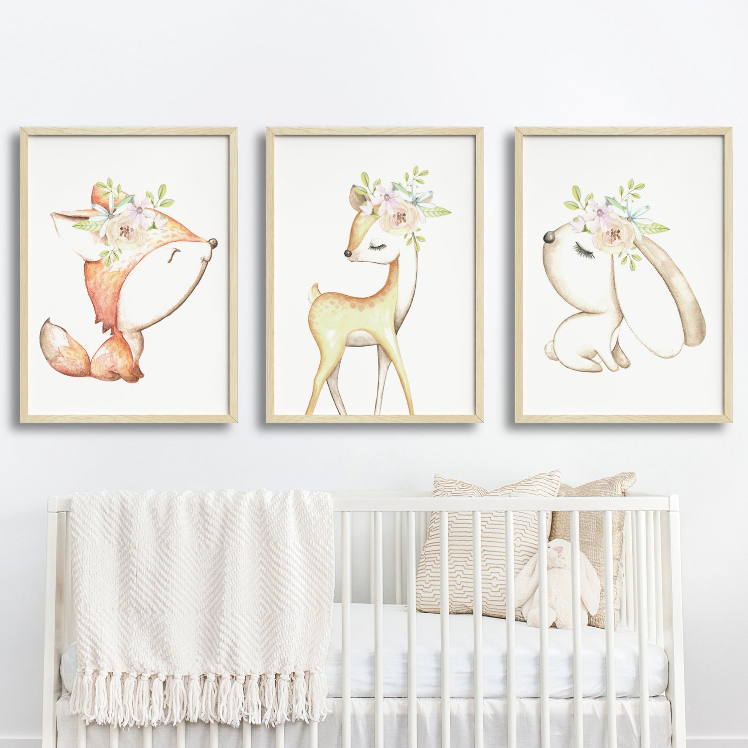 Woodland Deer, Fox & Bunny Prints