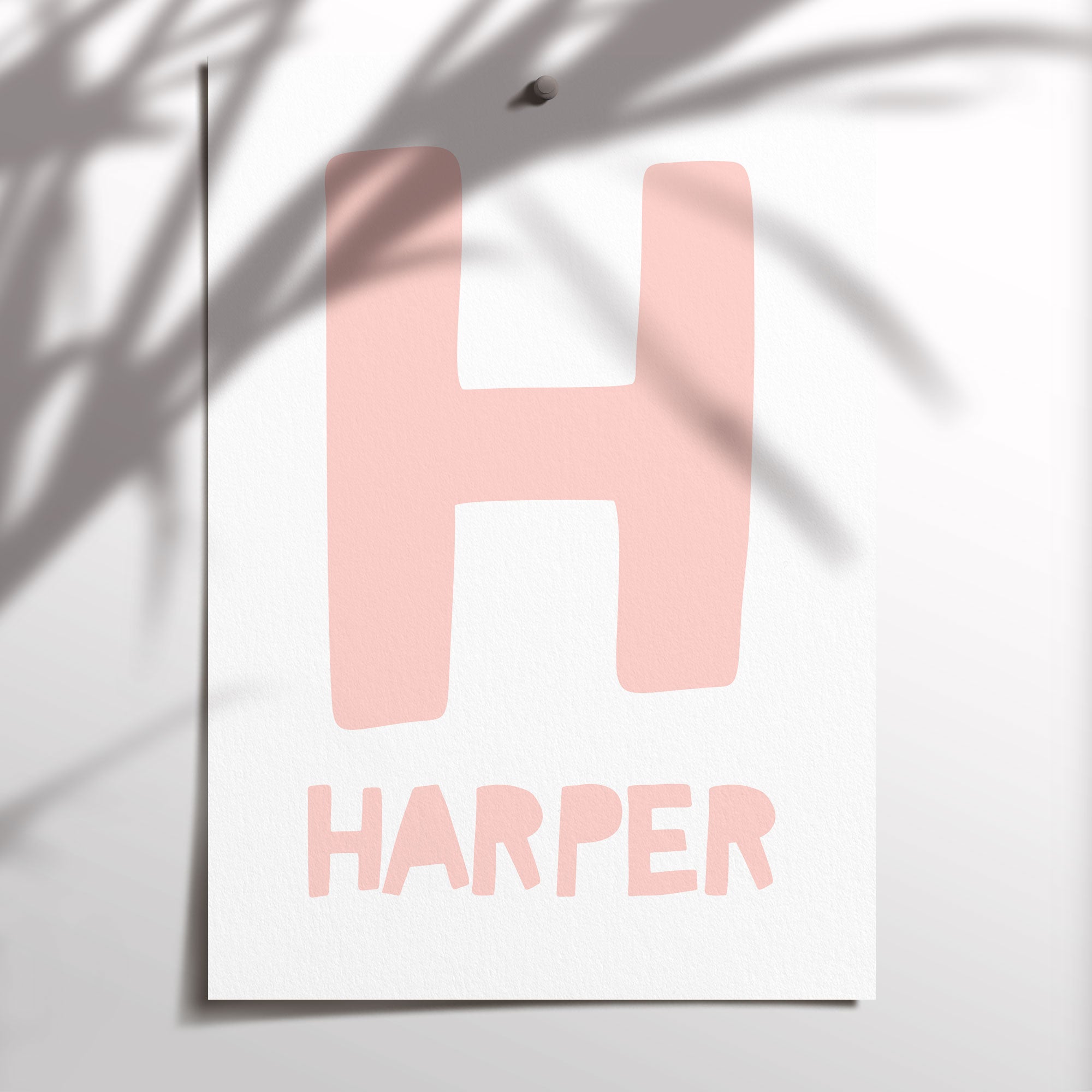Letter & Name Print