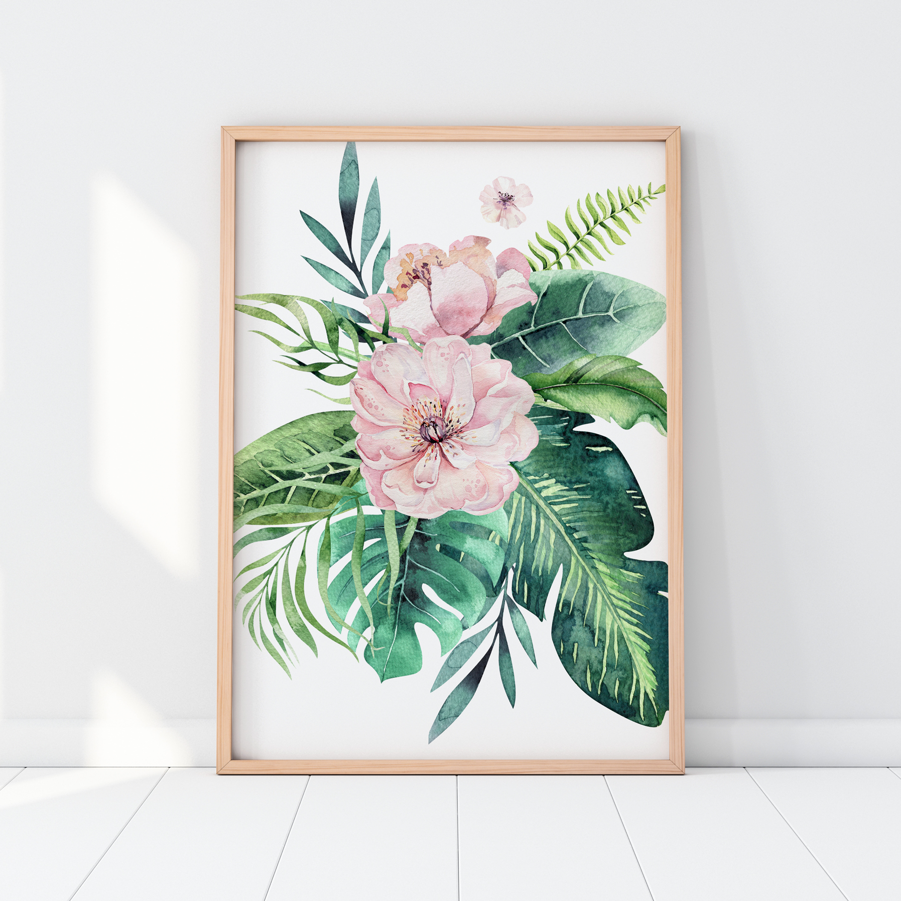 Tropical Flamingos & Letter Prints