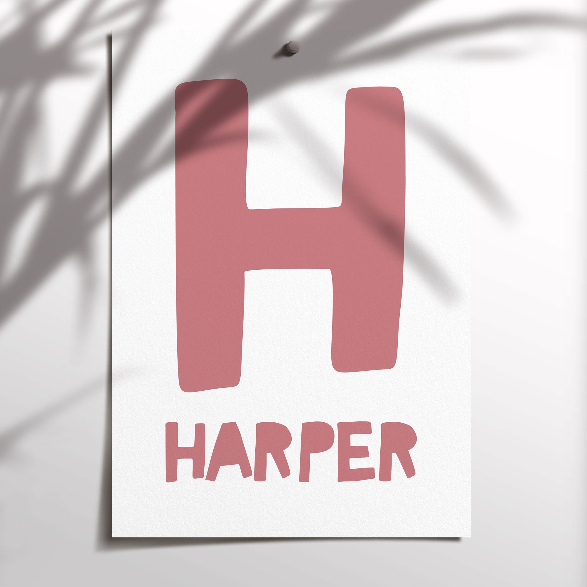 Letter & Name Print