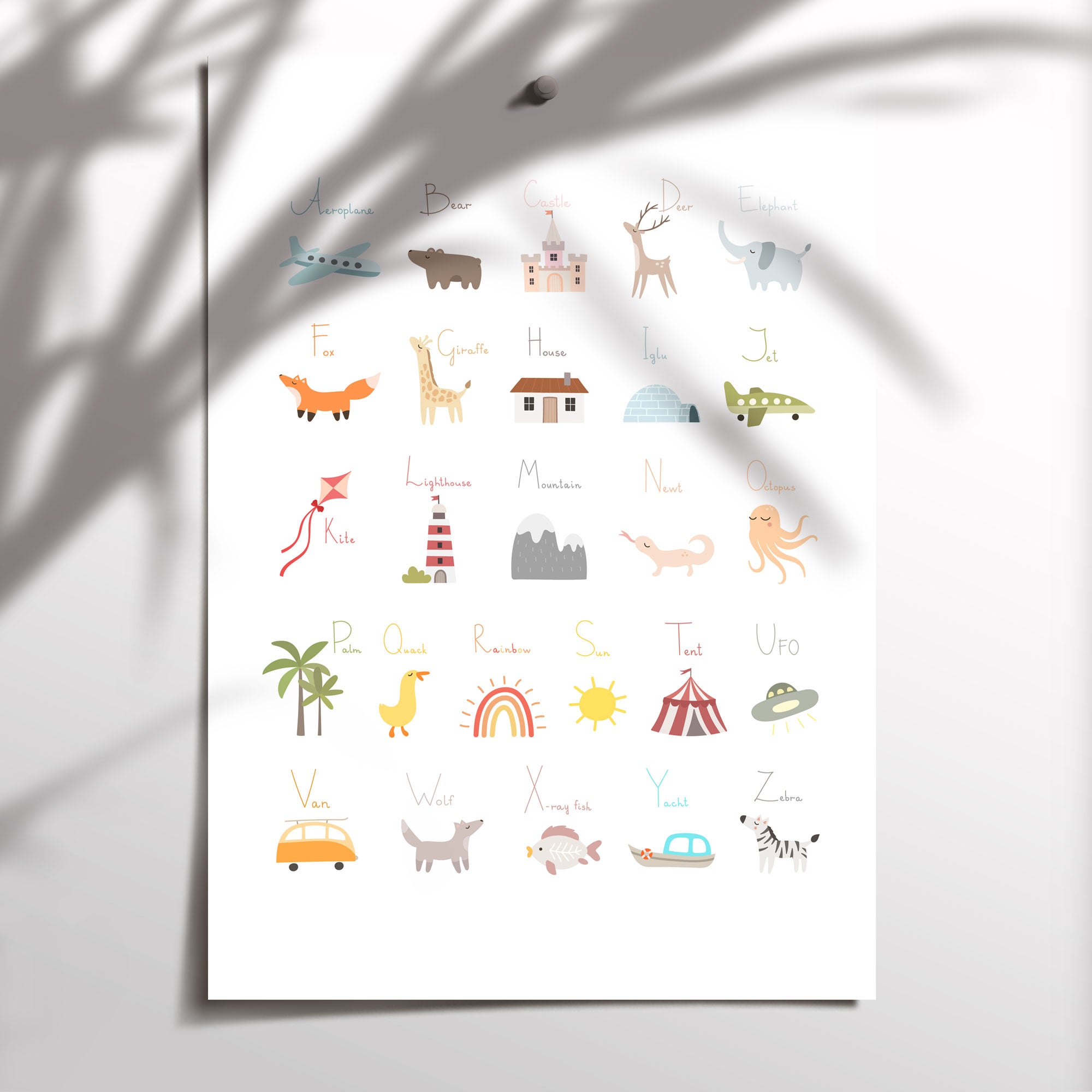 World Alphabet Print