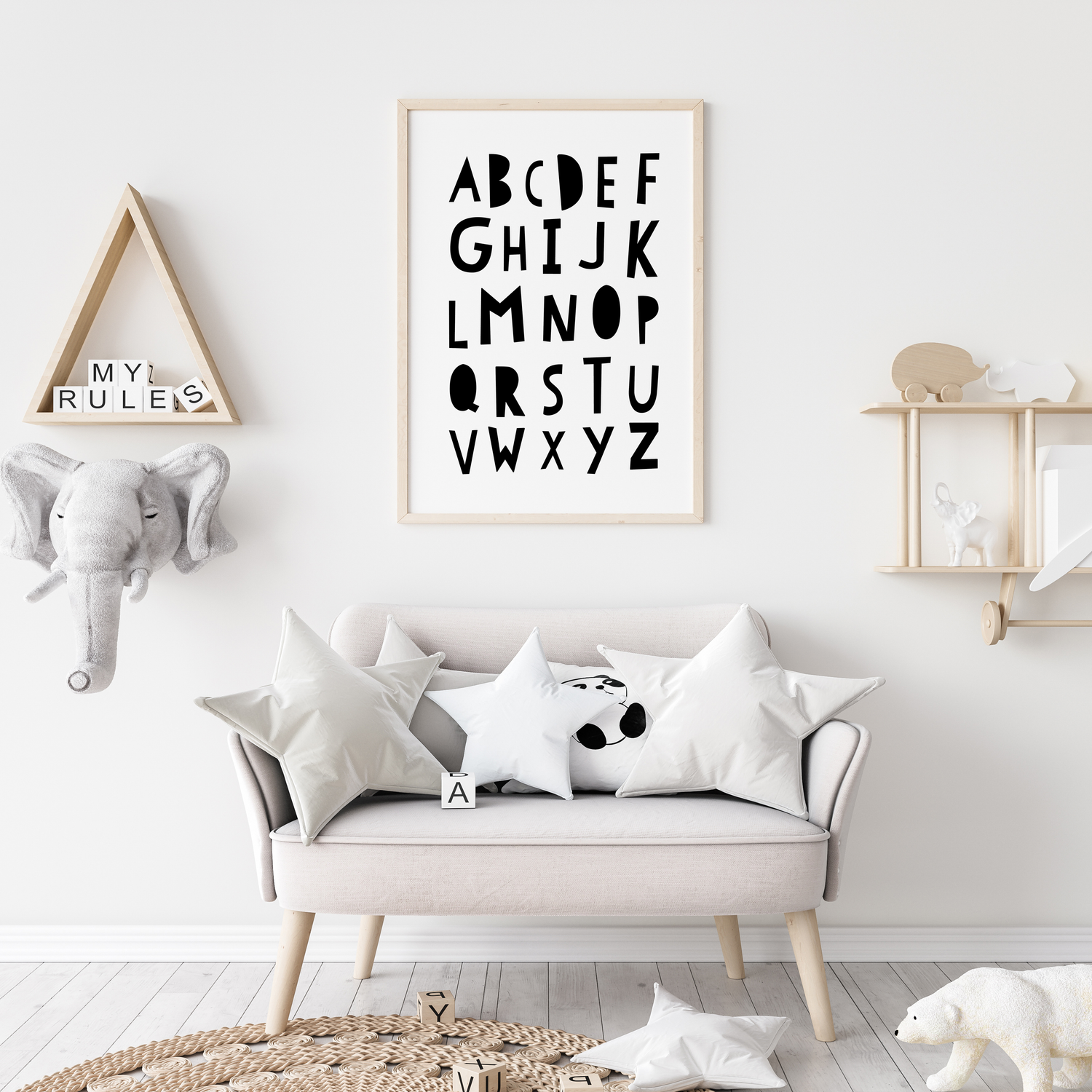 Monochrome 2024 nursery prints