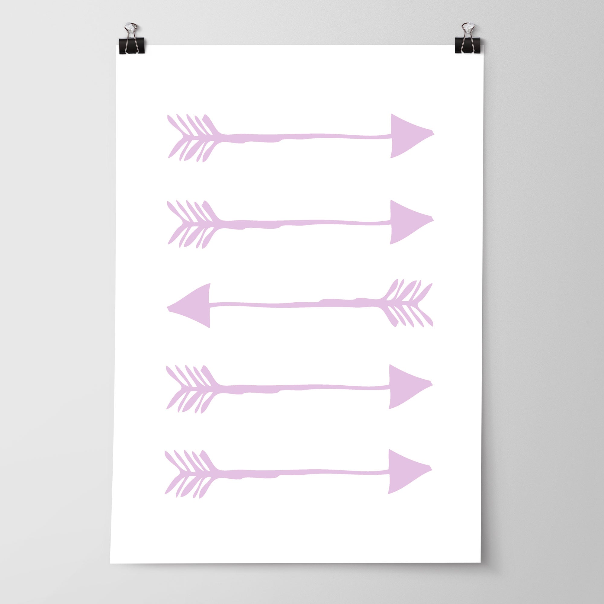 Purple Tribal Arrow Print