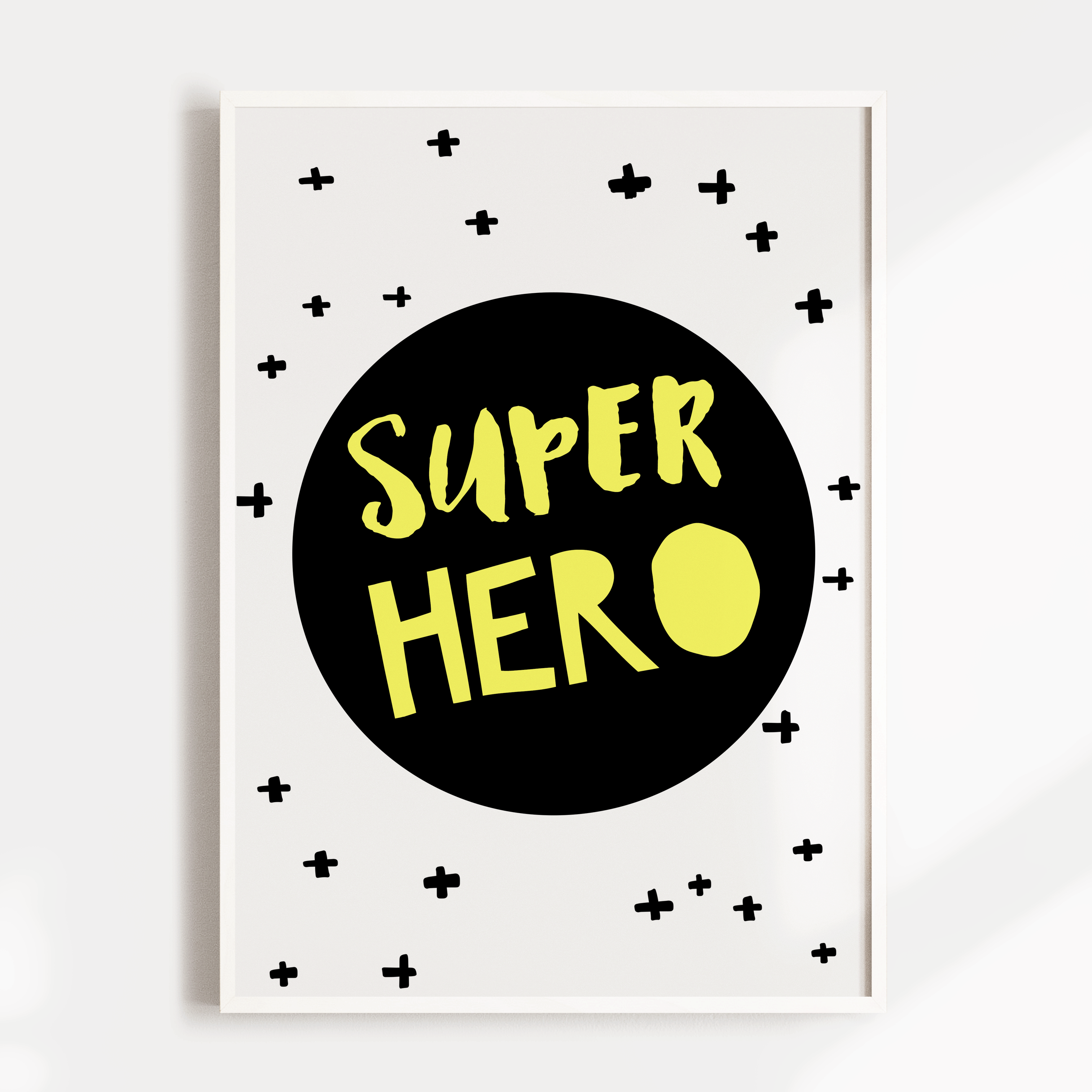 Superhero Circle Print