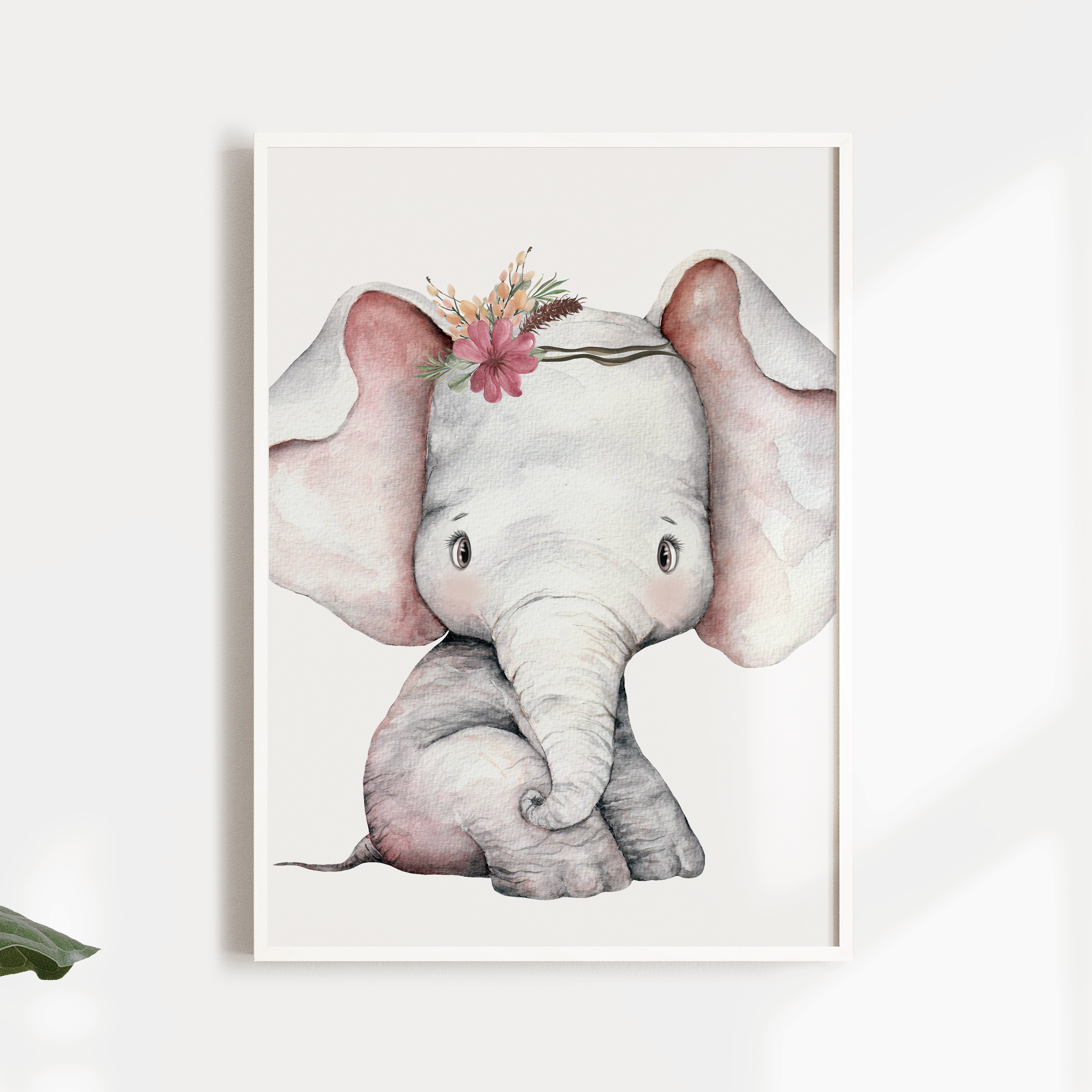 Woodland Elephant Print