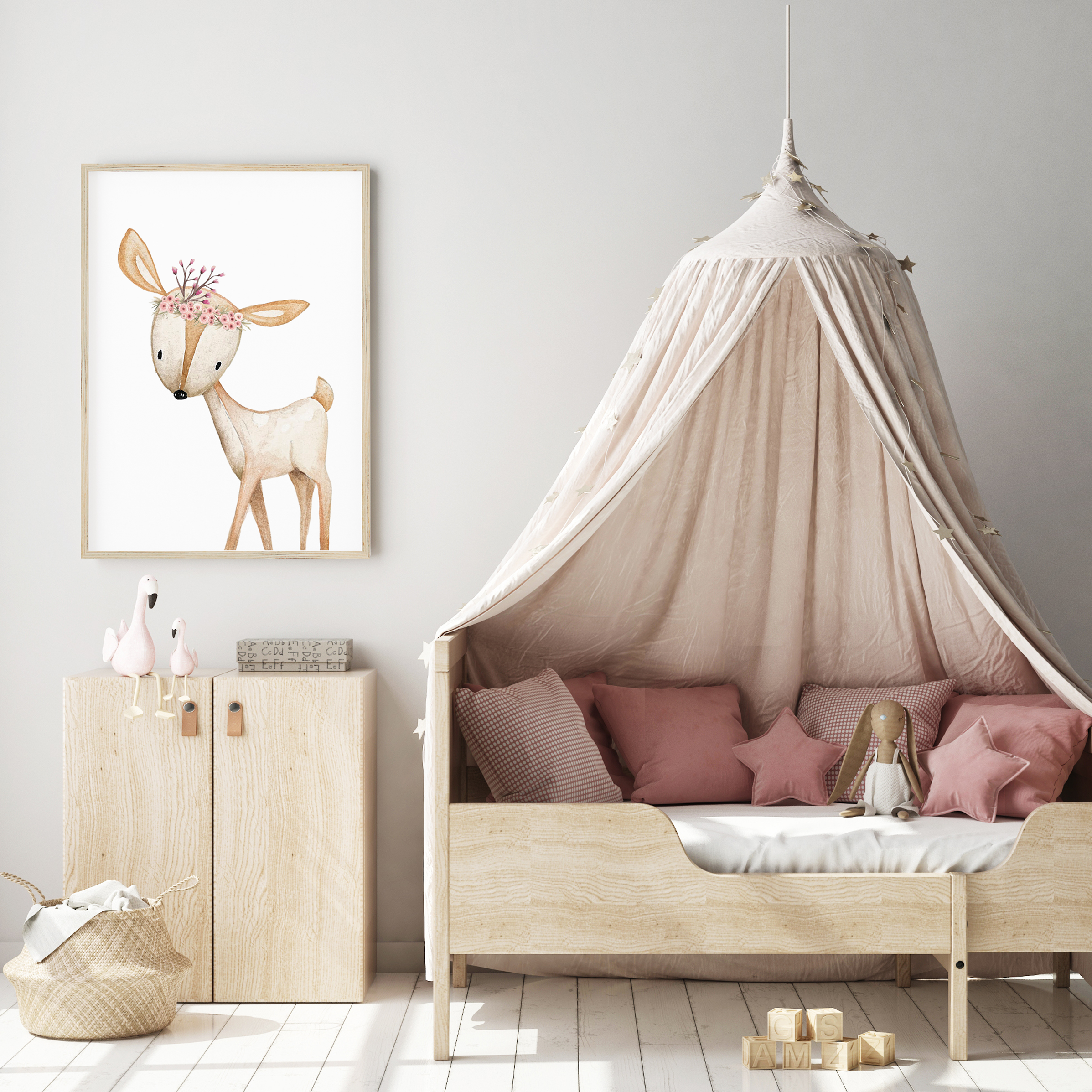 Woodland Deer Print